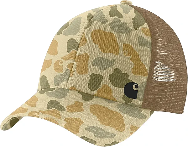 Carhartt Men's 106786 Canvas Mesh-Back Camo Cap
