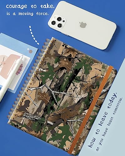 Miniatura 3 de Cuaderno de escritura en espiral a rayas, diario universitario forrado de tapa dura A5 para mujeres y niñas, encuadernación fuerte de doble alambre