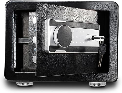 Miniatura 2 de Caja fuerte, Caja fuerte para el hogar con bolsa impermeable ignífuga, teclado, cajas fuertes de seguridad para documentos, joyas, dinero, armas de