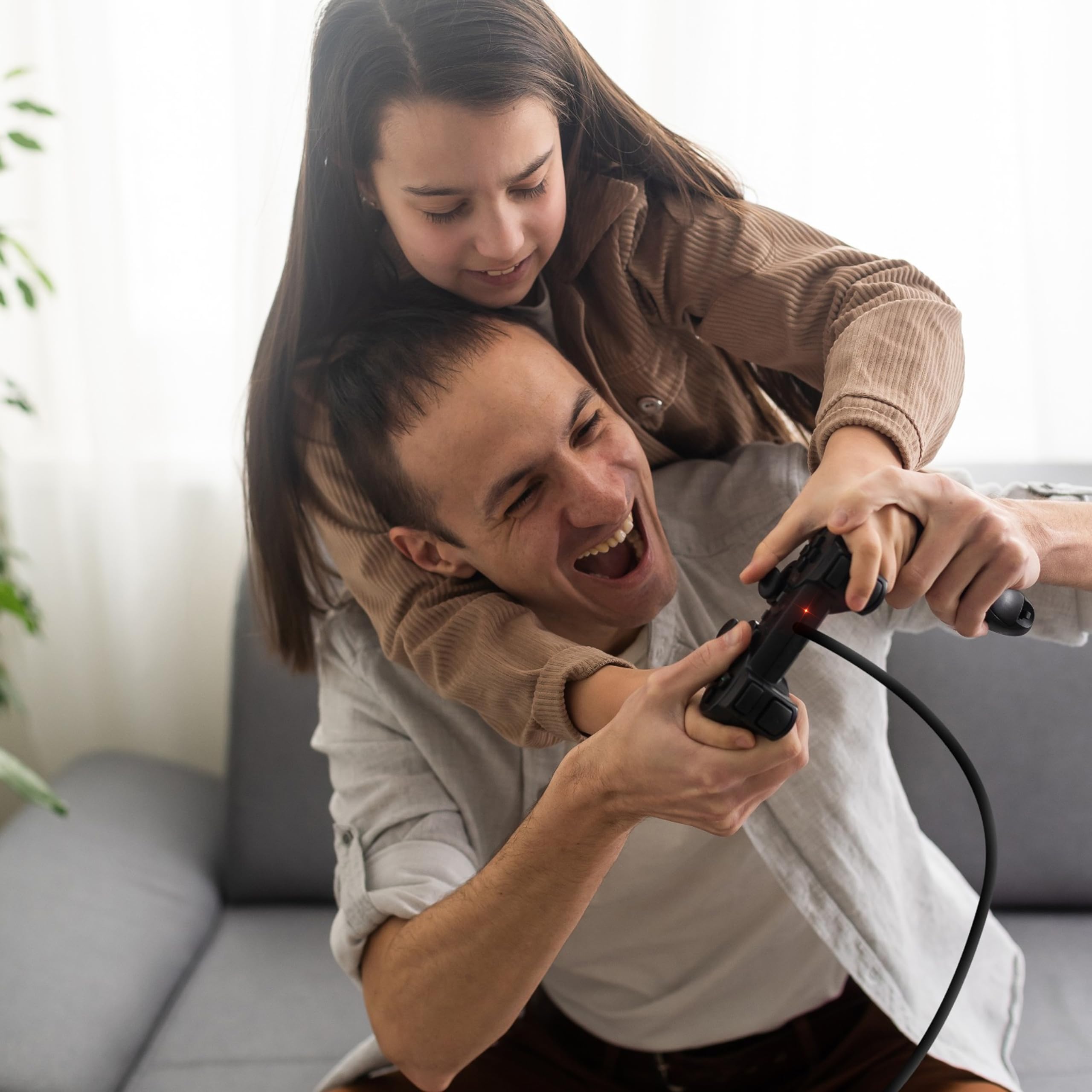 Retoo Kontroler PC PS3, Pad Joystick, Gry, Kabel, Podwójna wibracja Turbo Przyciski przednie Gamepad TV Bezpośrednie wejście Układ typu Plug Play Układ przypominający konsolę, przyciski D-Pad, wygodny