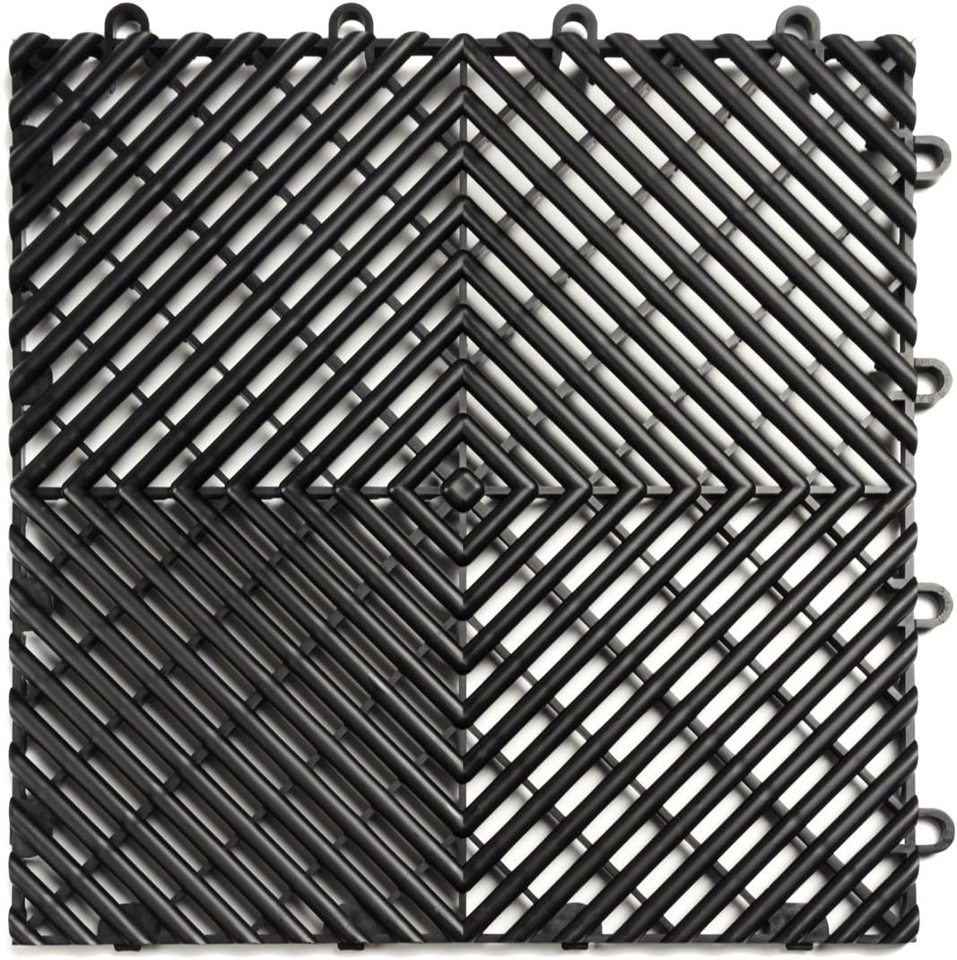 Big Floors RaceDeck Free-Flow Interlocking Garage Flooring Tiles