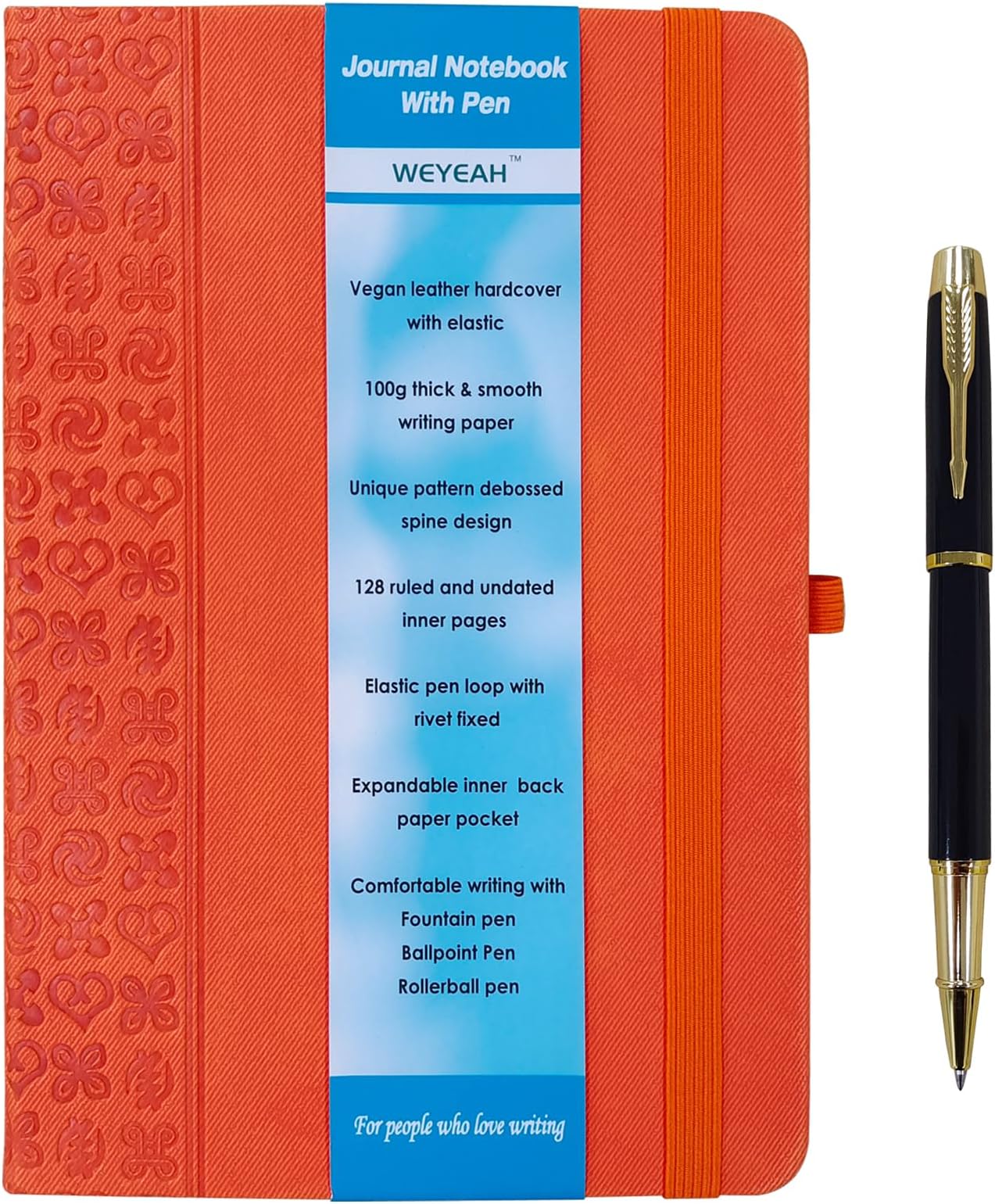 WEYEAH A5 Hardcover Journal Notebook, 100g Thick & Smooth