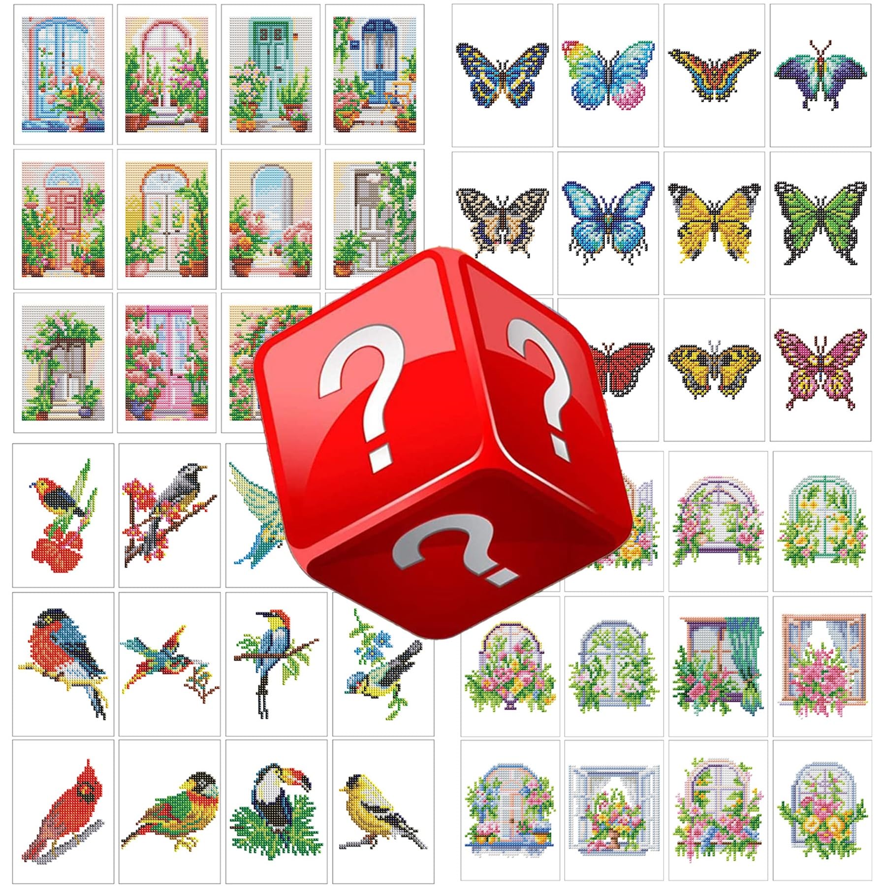 Nianxi Mystery Mini Diamond Painting Kits for Adults,Small Diamond Art Kit Full Round Drill,Gem Art for Beginner,Gifts,Home Wall Decor (Mystery) - Image 2
