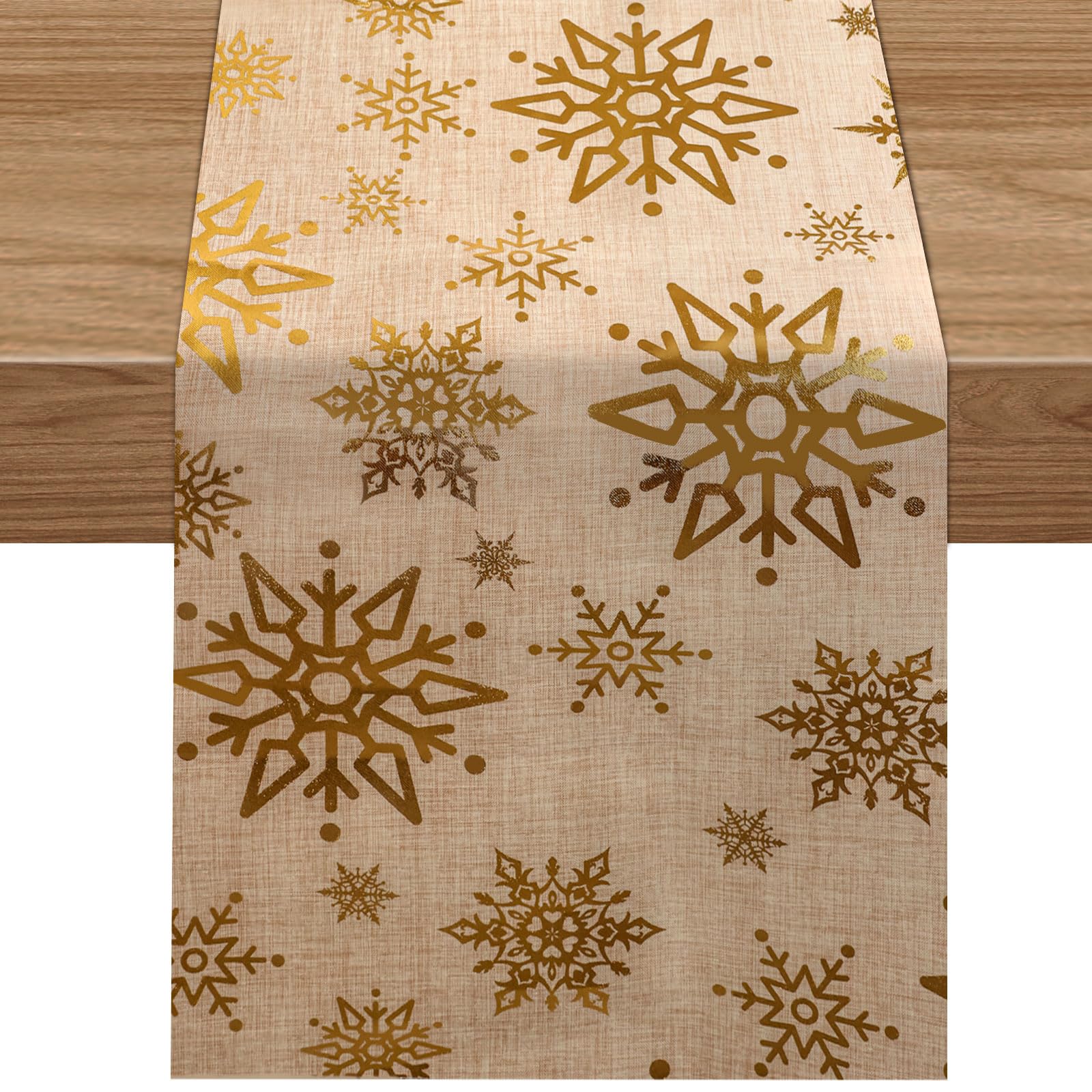 Lemicin Gold Christmas Table Runners