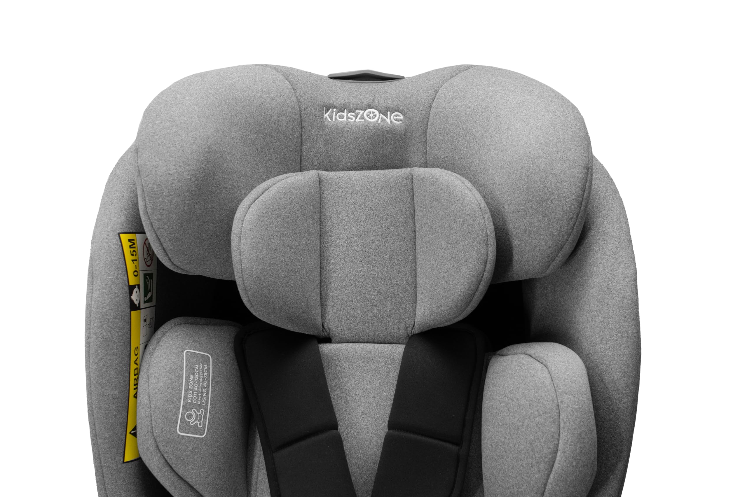 Siege Auto Bebe 0 à 36kg Isofix pivotant 360 – Groupe 0+, 40-150cm, de la naissance à 12 ans - 8 inclinaisons du dossier - Appui-tête réglable jusqu'à 24 cm, Protection latérale