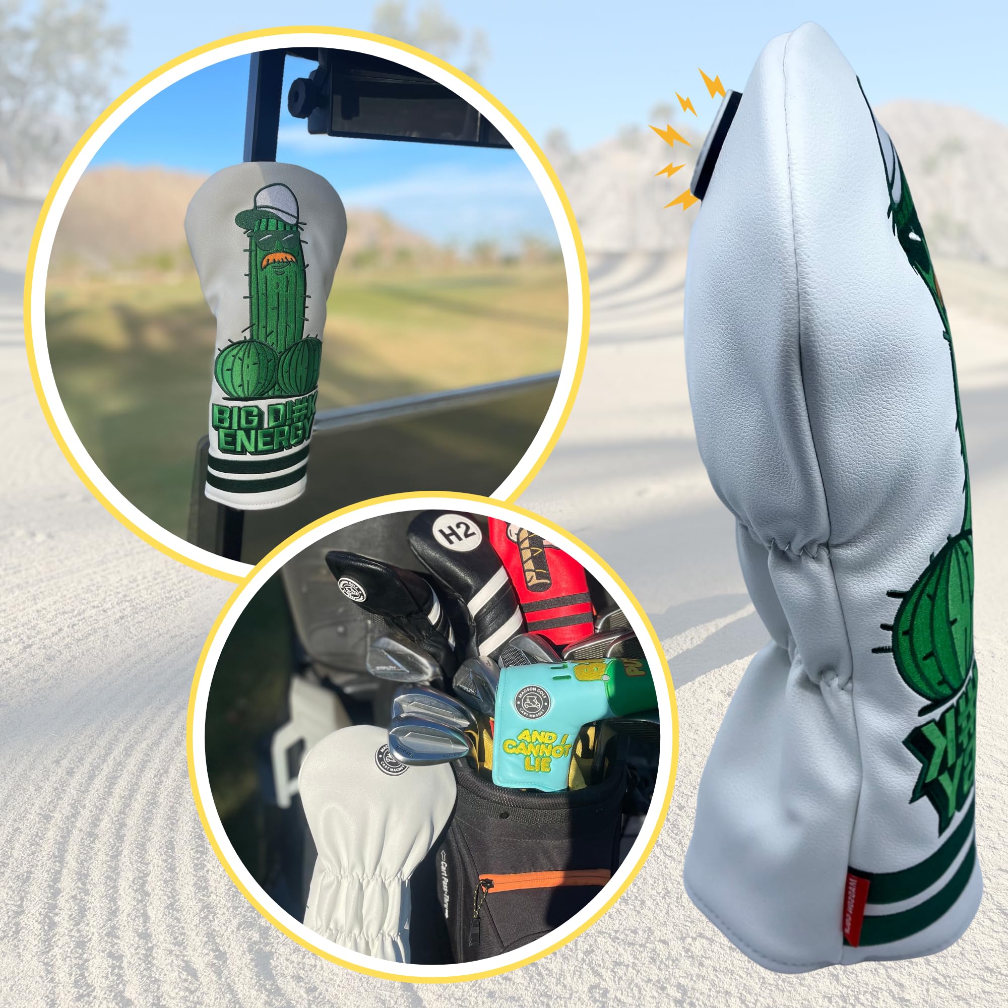 Funny Golf Club Covers Big Dick D!#K Energy Driver Headcover with