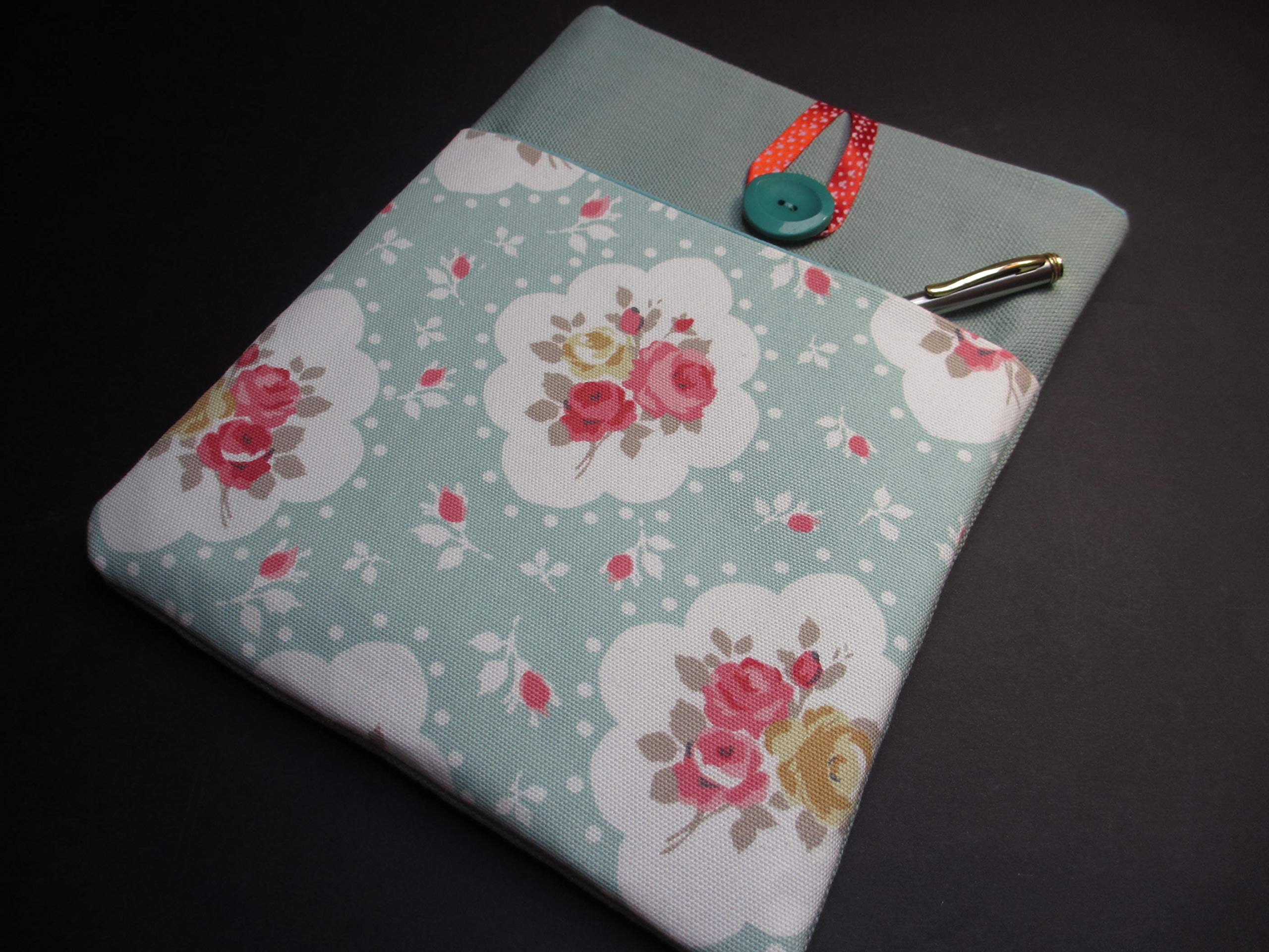 Case for 9.7/10.5" iPad/Galaxy TAB tablet sleeve, Cameo rose 10" tablet cover with Apple pencil holder