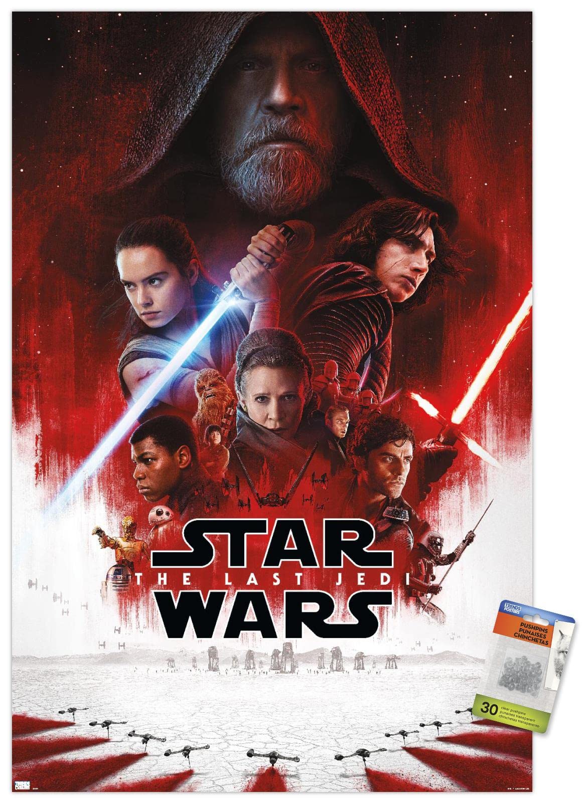 Amazon.com: Trends International Star Wars: The Last Jedi - One