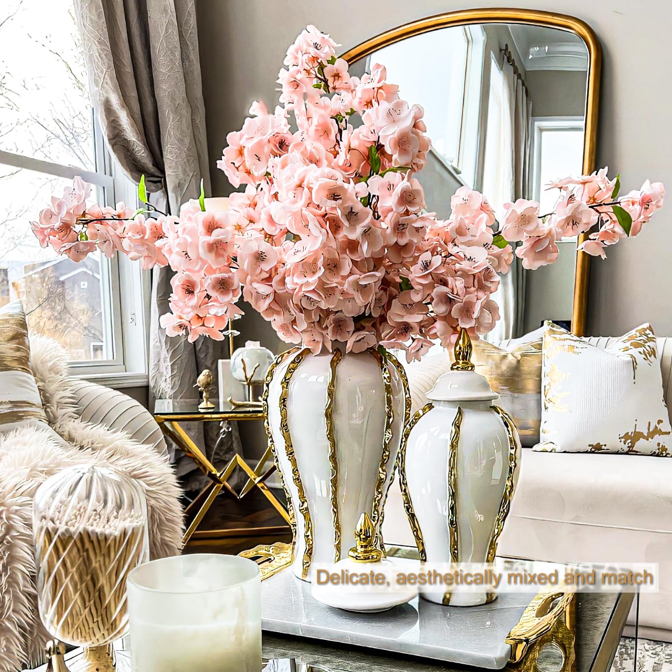 金の花柄 陶器花瓶 【公式通販】