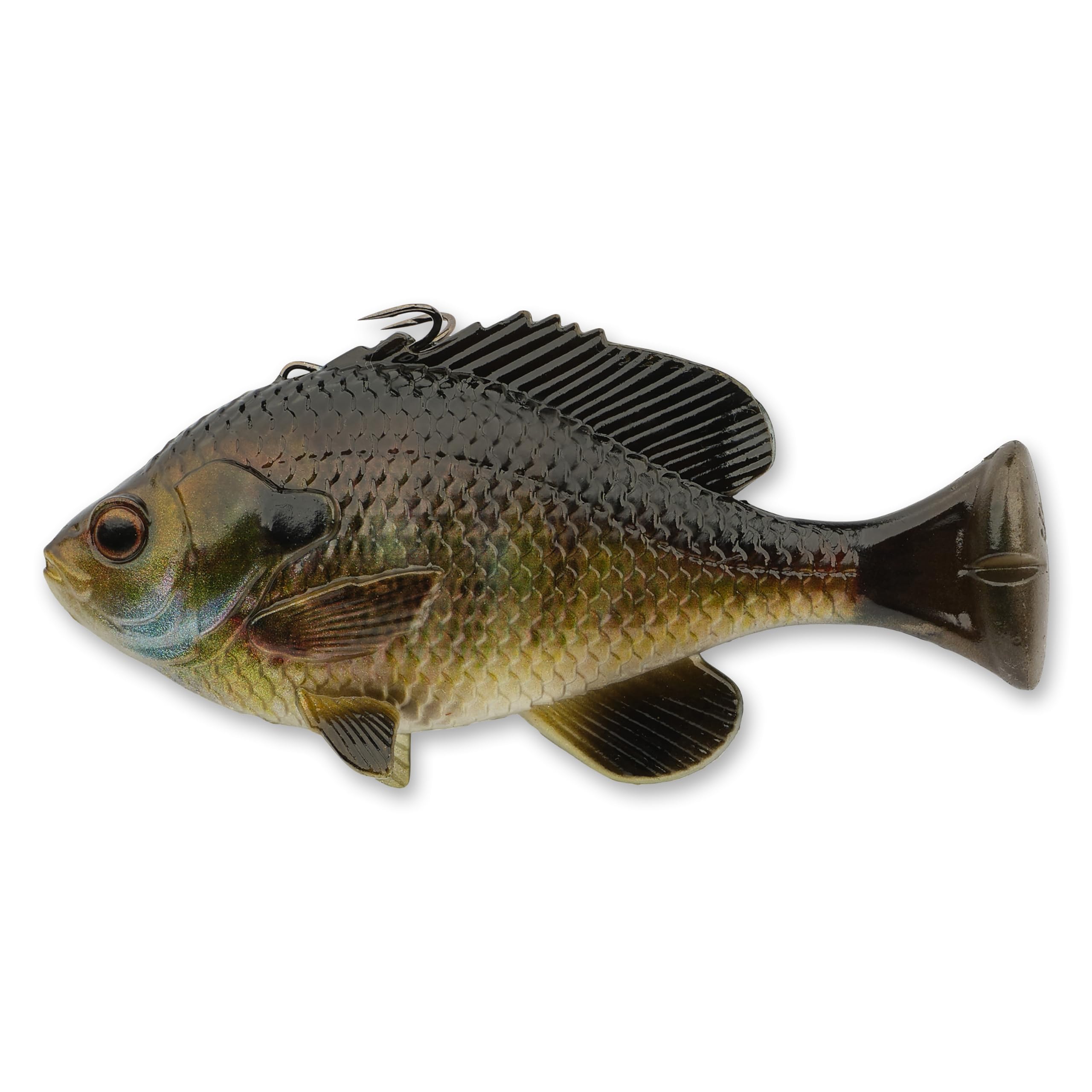 Savage Gear Pulse Tail Bluegill Line Thru Fishing Bait, 3 1/3 oz, Bluegill, Realistic Contours, Colors & Movement, Durable Construction, Thru Line Design, 100% Snag-Free Design