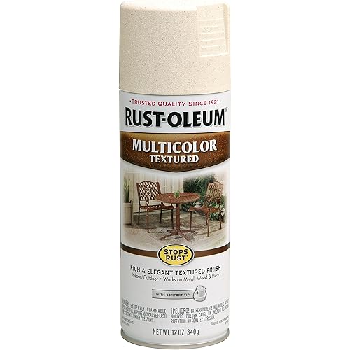 Rust-Oleum 239121 Stops Rust Multi-Color Textured Spray Paint, 12 Ounce (Pack of 1), Caribbean Sand