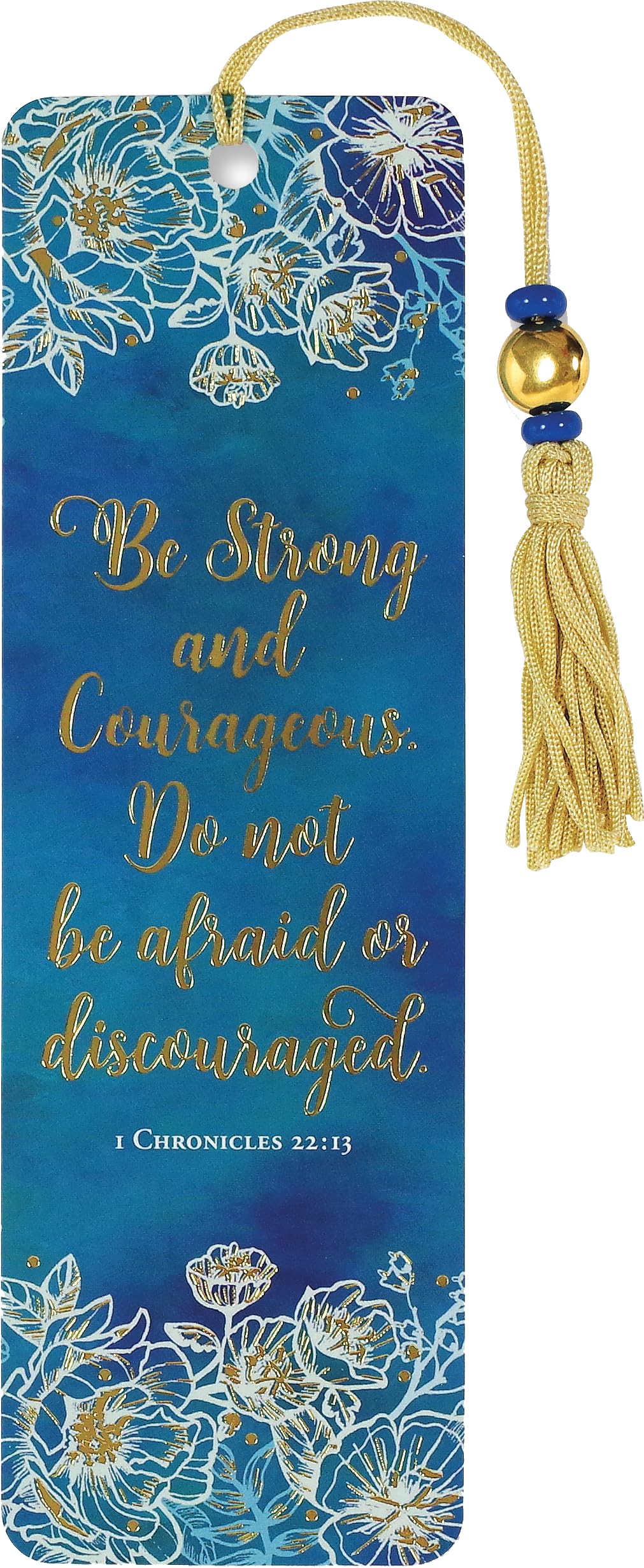 Be Strong and Courageous Beaded Bookmark