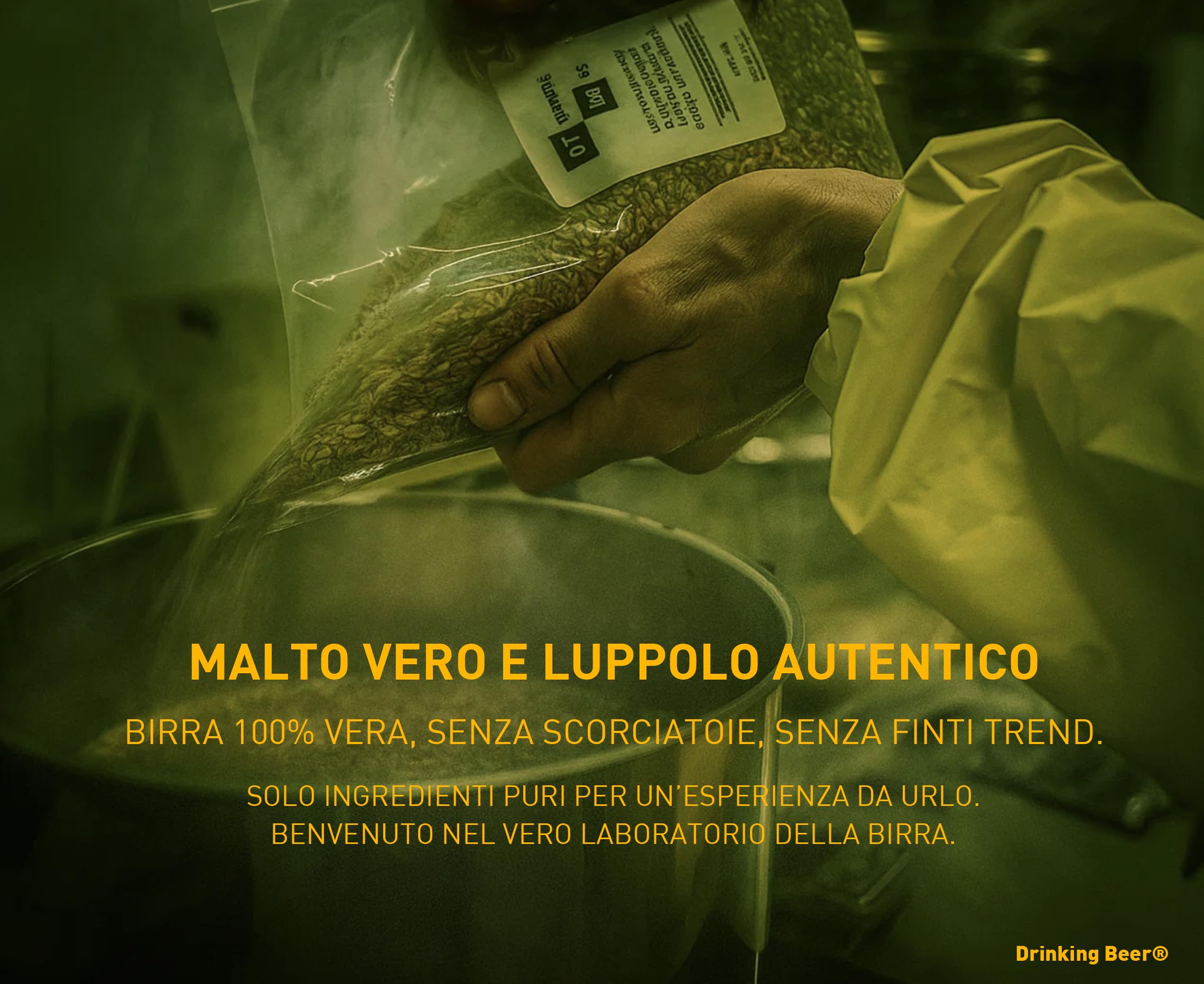 Drinking Beer® - Kit per la Produzione di Birra Artigianale 5L | Kit Per La Produzione A Casa | Regali Uomo Originali | Idea Regalo