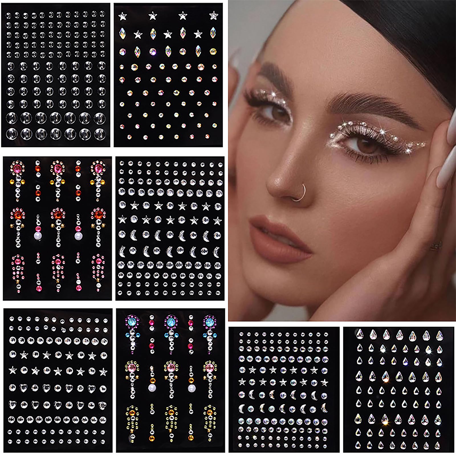 Glitzersteine Fürs Gesicht – Selbstklebende Strasssteine Für Festival, Party & DIY