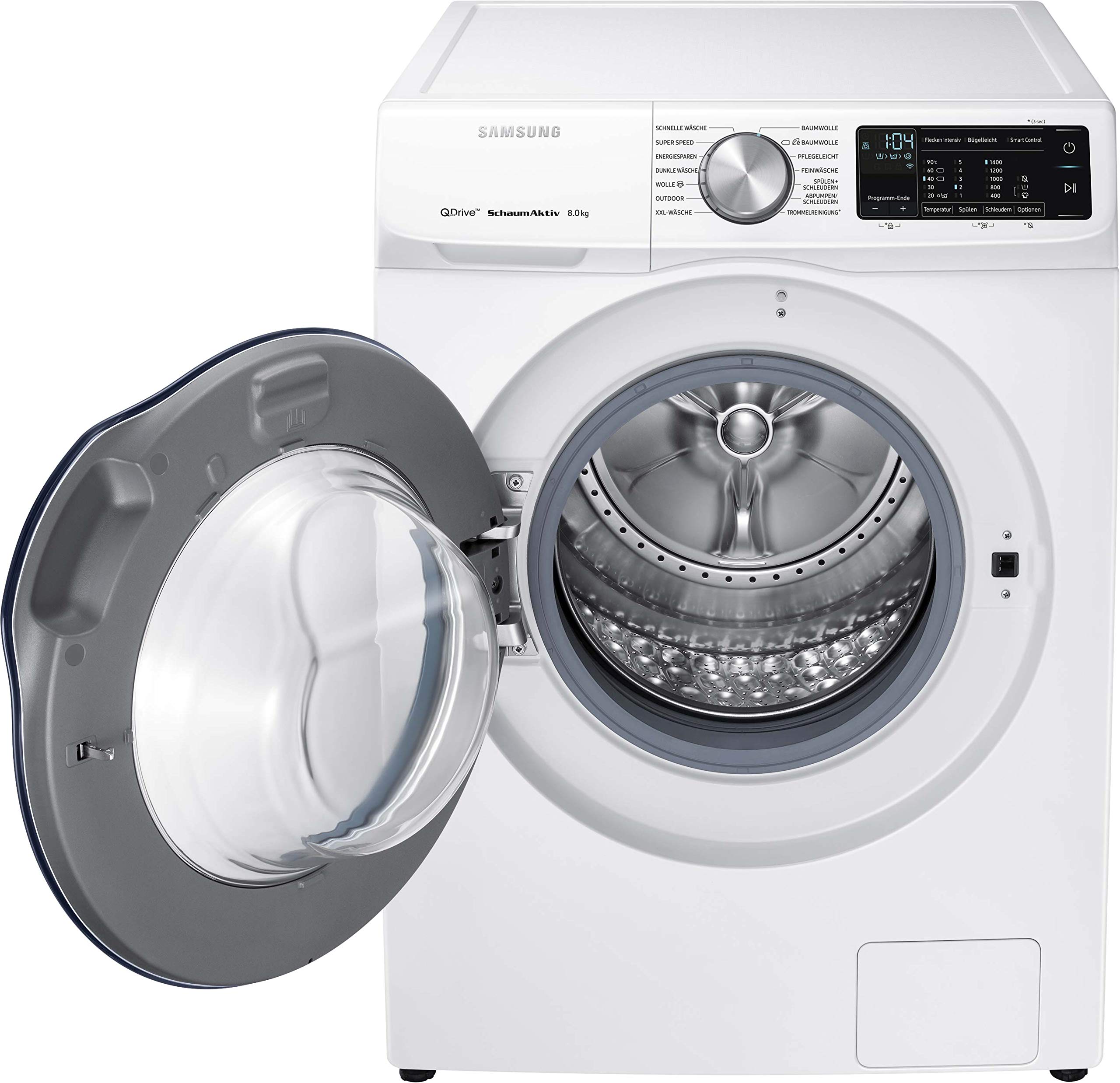 Samsung WW6600 WW80M642OBW/EG QuickDrive Waschmaschine / 8 kg / 1400 U/min / A+++ / QuickDrive-Technologie / SchaumAktiv-Technologie