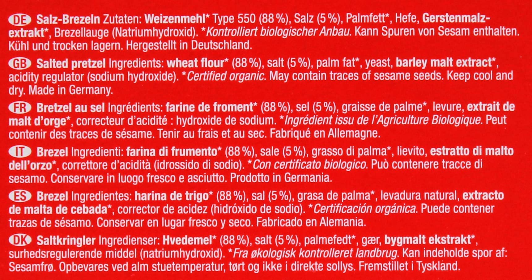 Huober Grosse Brezeln, 11er Pack (11 x 400g)