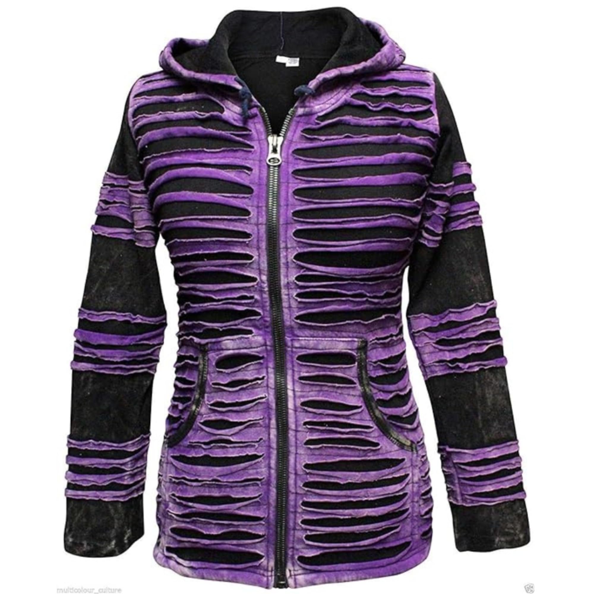 Moletom Feminino SHOPOHOLIC - Corte Navalha Lavado - Roxo Tamanho P