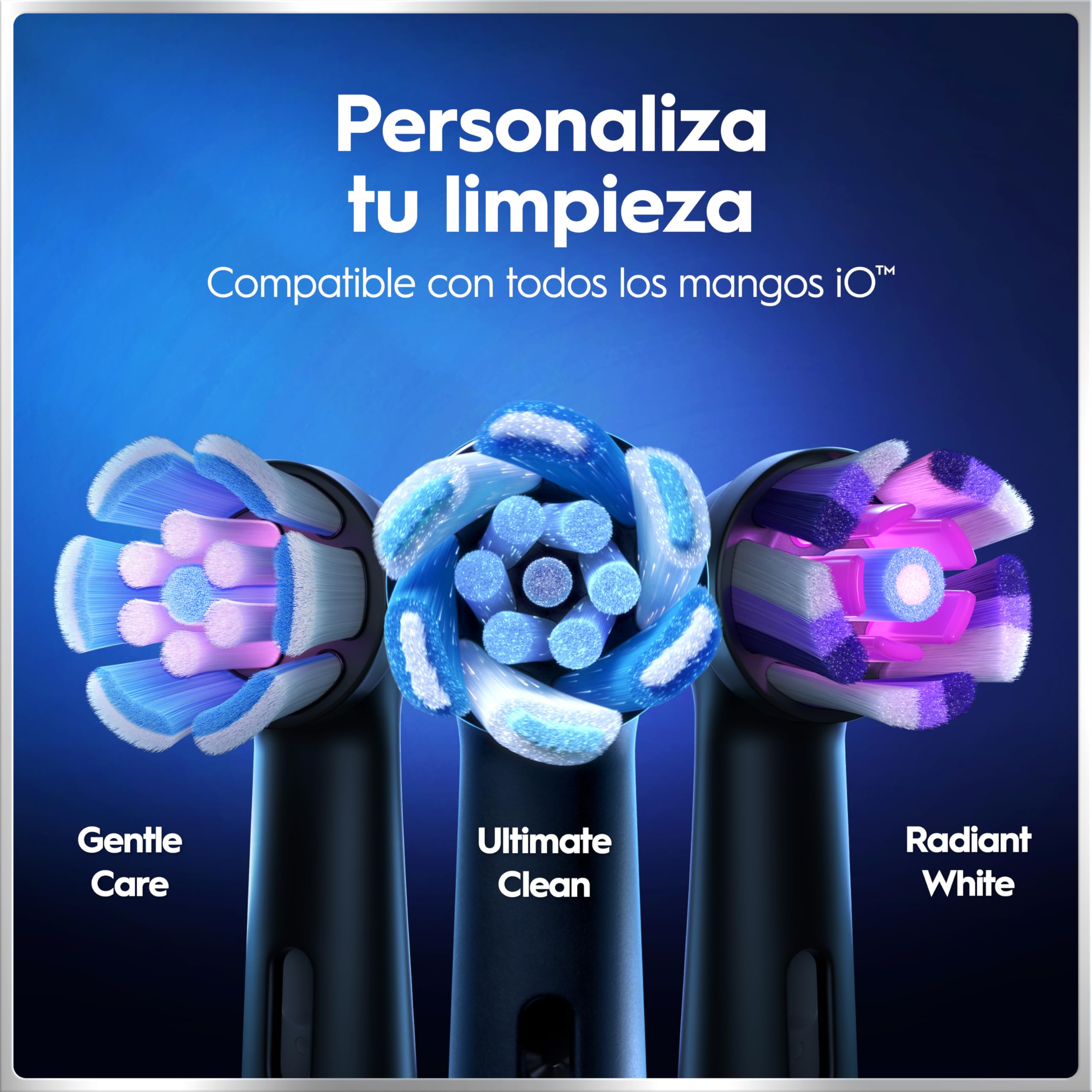 Oral-B iO 6 Pack De 2 Cepillos De Dientes Eléctricos Negro y Rosa, 4 Cabezales De Recambio y Estuche De Viaje, 5 Modos De Cepillado Con Blanqueamiento Dental, Sensor De Presión, Diseñado por Braun - 3