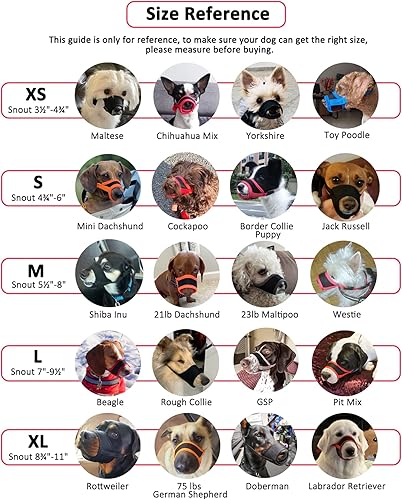 Miniatura 4 de Bozal para perro, antimordeduras, ladridos y masticaciones, con cómoda tela de malla suave y correa ajustable, adecuado para perros pequeños,