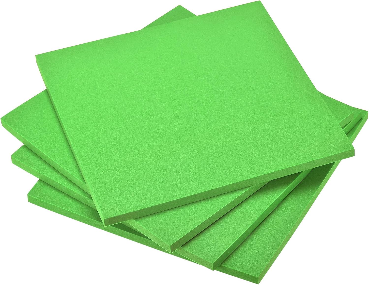 uxcell Green EVA Foam Sheets 10 x 10 Inch 10mm Thickness for Crafts DIY Projects, 4 Pcs