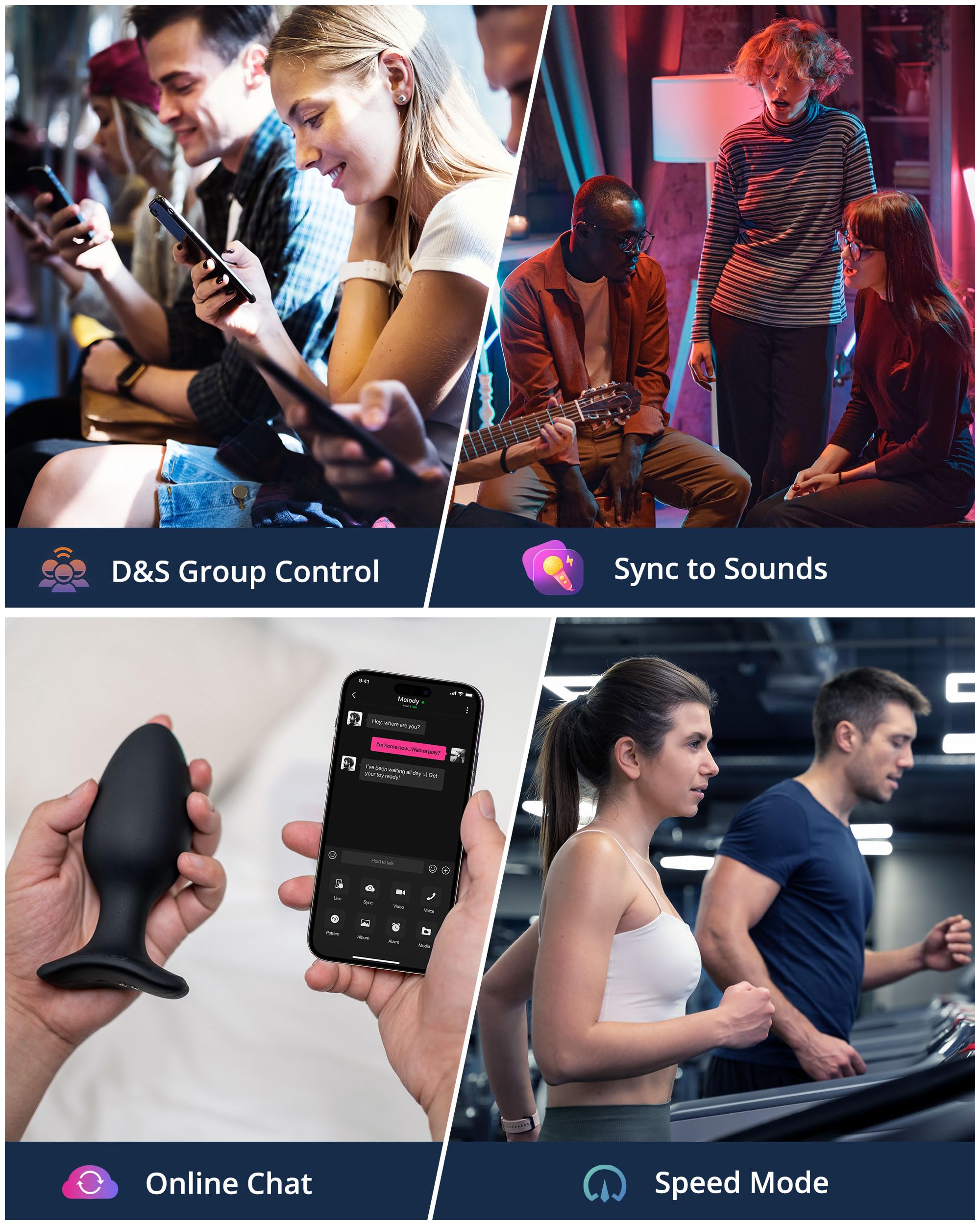 LOVENSE Hush 2 Vibrating Butt Plug 2.25", Silicone Anal Vibrator for Men with Remote Control, Waterproof and Rechargeable Big Plug Vibration Machine for Women, Adult Anal Plug Sex Toys for Couples: Hush 2(2.25 Inch)