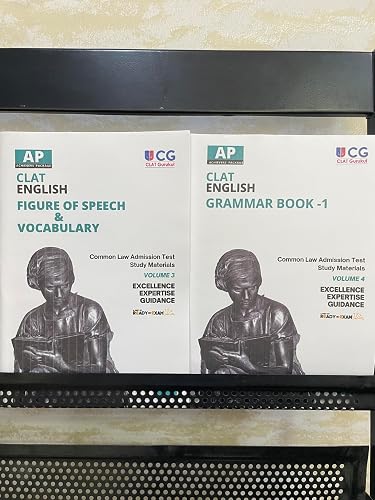 CLAT English 2 Concept Book Set (Figure of Speech &amp; Vocabulary, Grammar Book )