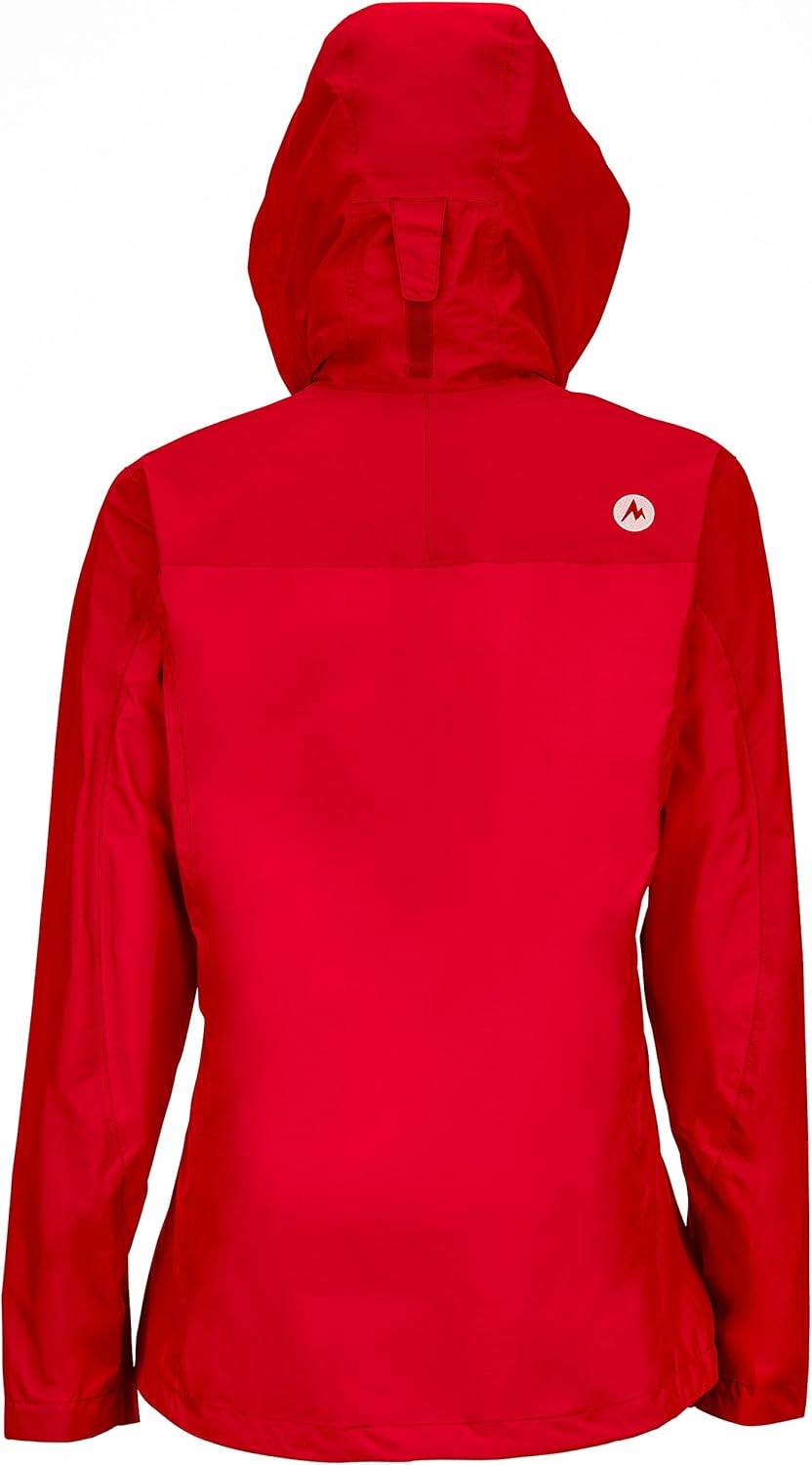 MARMOT Women's Precip Lightweight Waterproof Rain Jacket Cherry Tomato X-Small