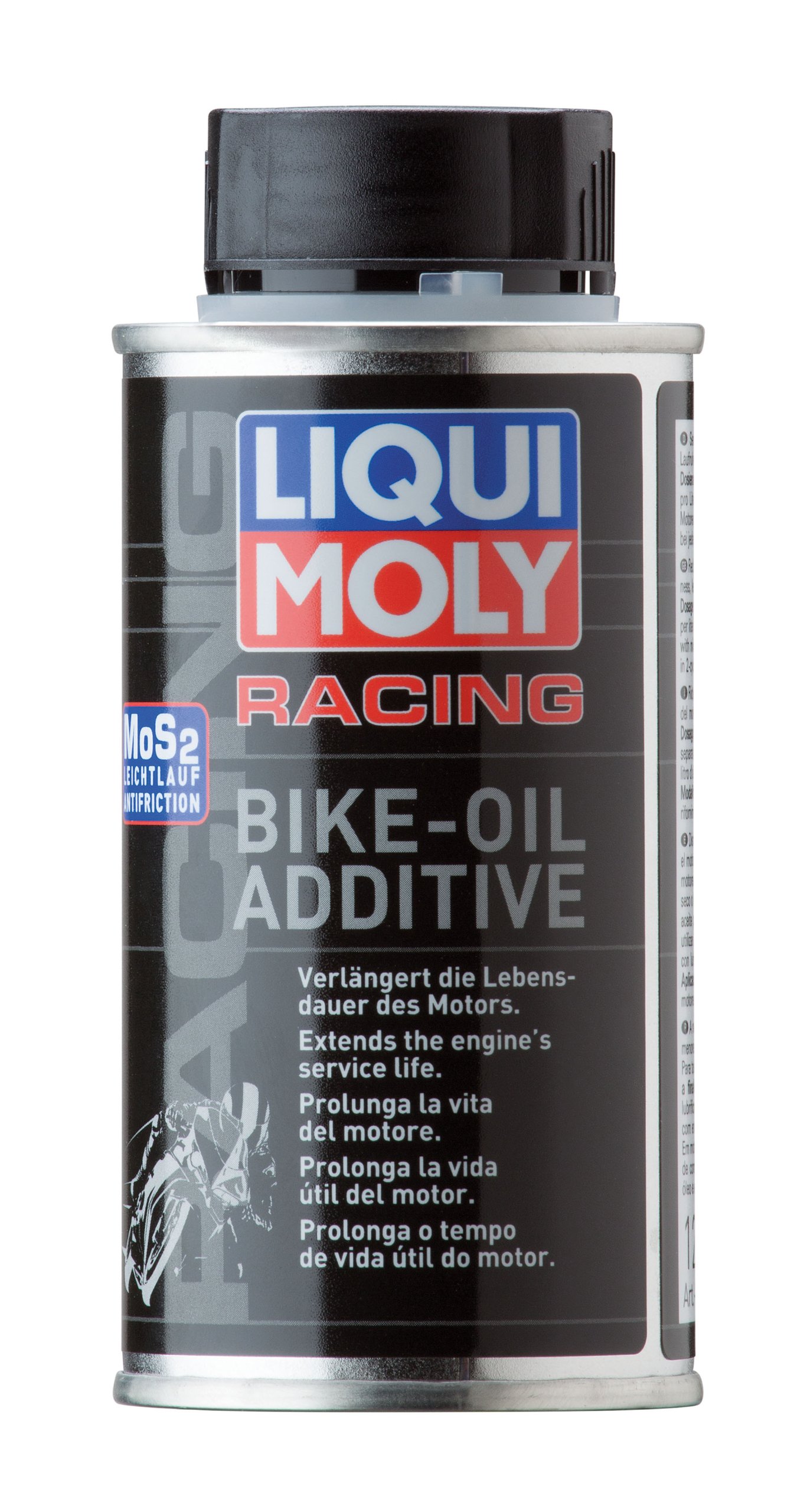 Additivo per Olio Liqui Moly, 3 Unità, 1580, per Moto, Mos2, Protezione contro Usura, 125 ML