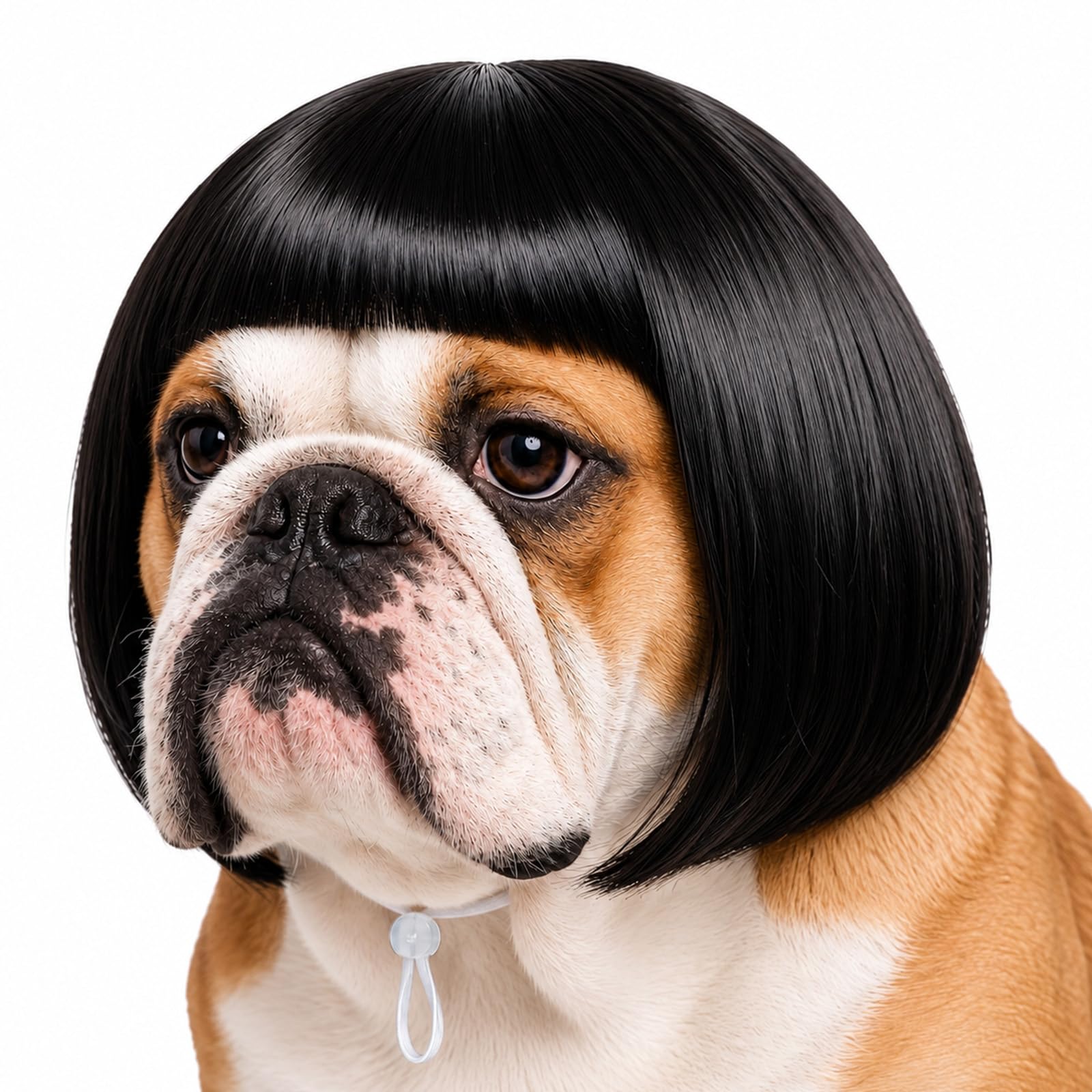 Dog Wig for Small Dogs, DIY Funny Pet Wig Pet Hair Halloween Costume