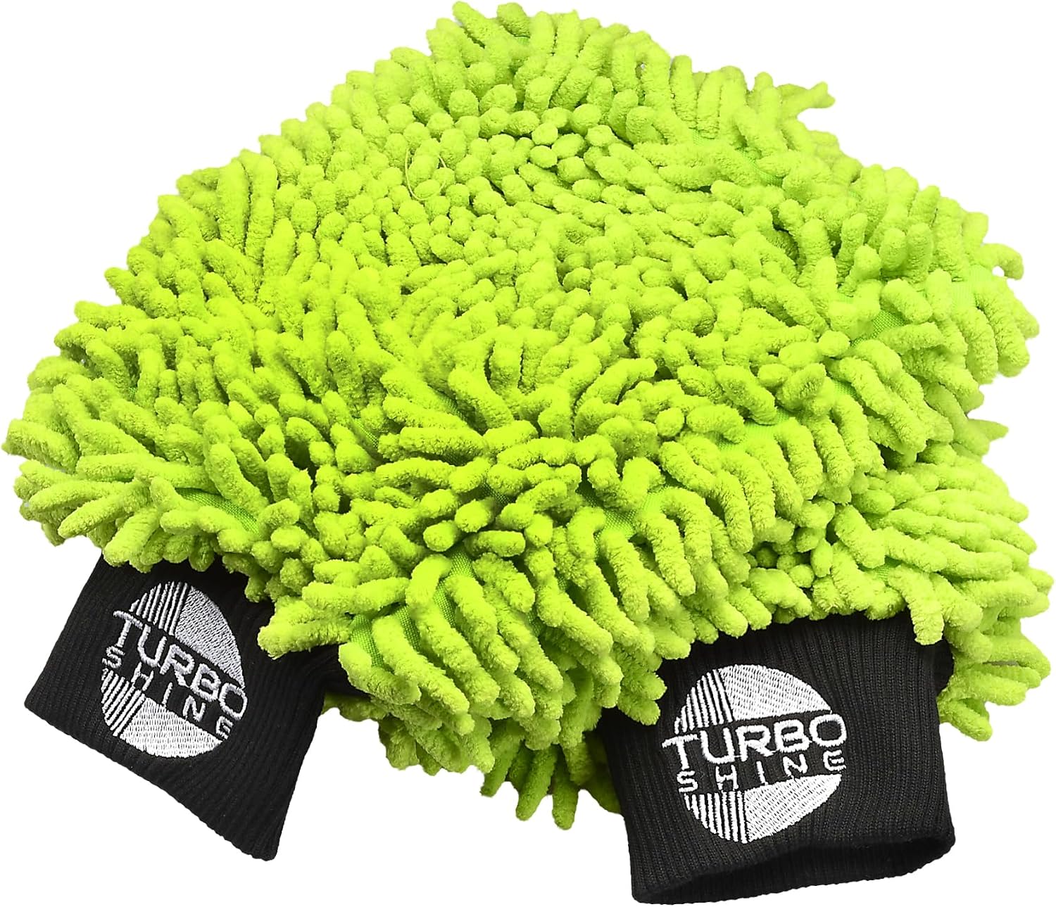 Microfiber Car Wash Mitt, Chenille Noodle Glove for Cars, Trucks, RVs, and Boats, Scratch-Free, Machine Washable, Reusable (1, Lime Green)