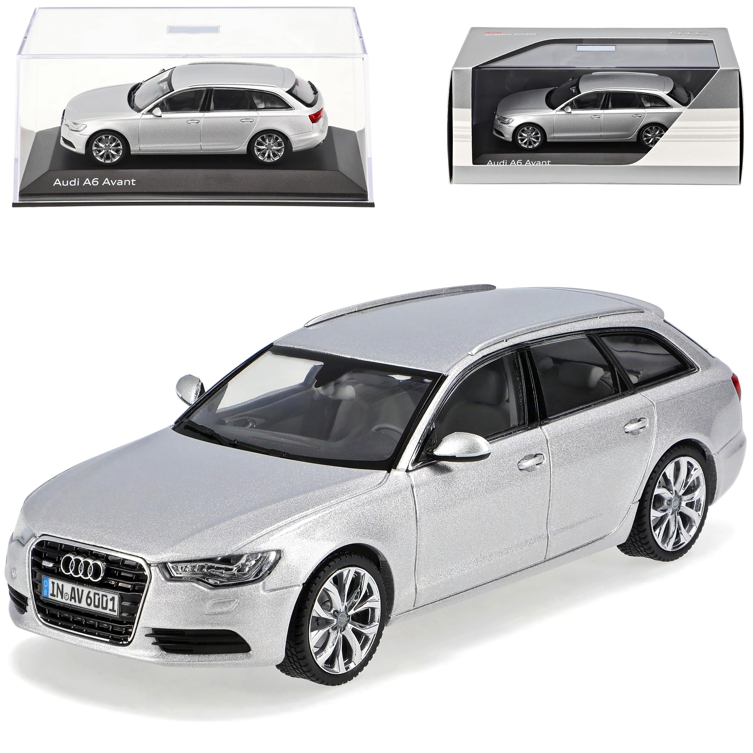 Audi A6 avant C7 de 2011 Gris argent Métallisé au 1/43 de Schuco