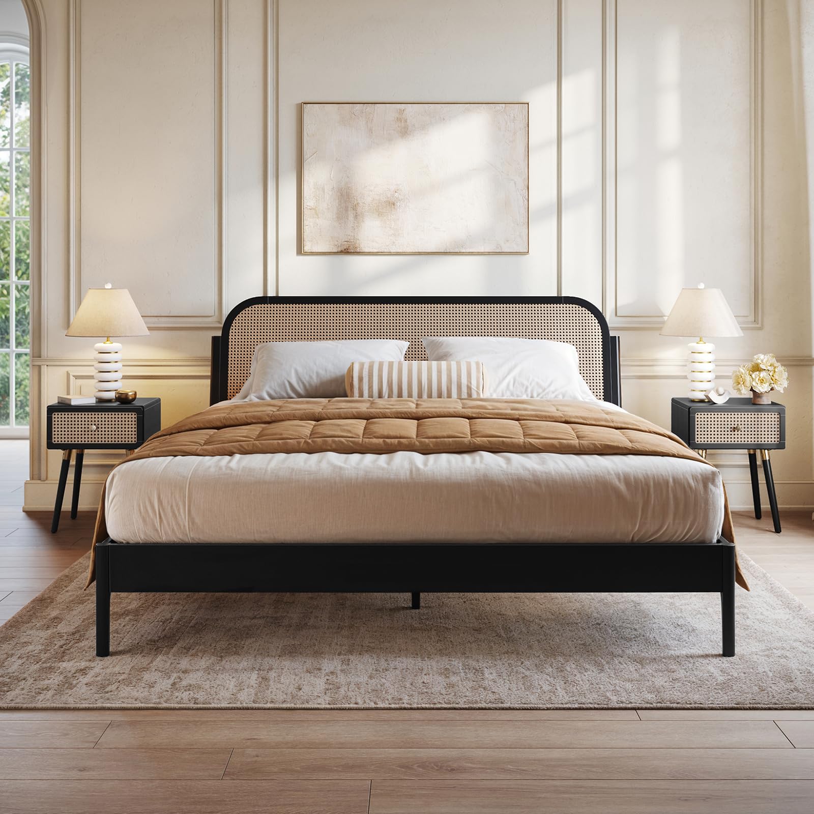 りえさま* size120 Amazon.com: Bme Aurelia King Bed Frame and Headboard