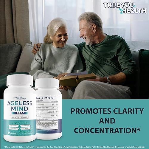 Miniatura 5 de Ageless Mind Pro - Nuestros mejores suplementos cerebrales nootrópicos para la memoria y la concentración - Cápsulas de suplemento de hongo melena