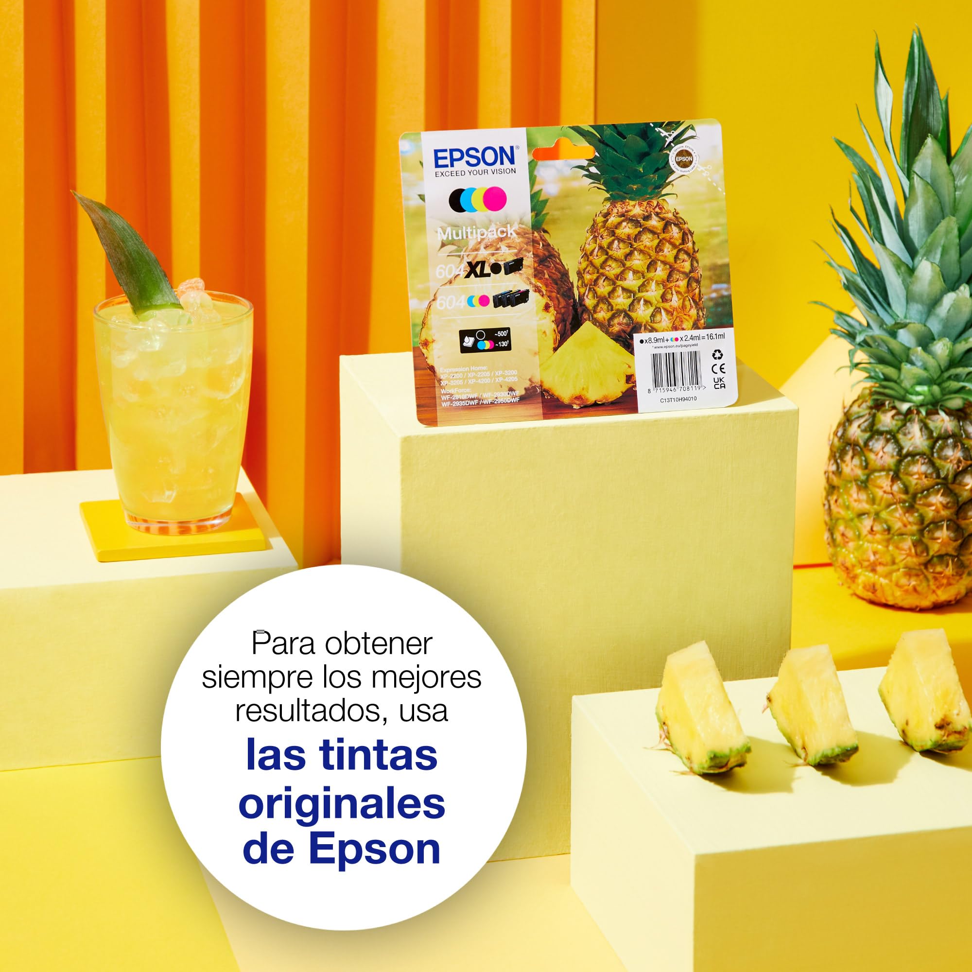Epson 604 Multipack 4 Cartuchos de Tinta Original Negro Cian Magenta Amarillo