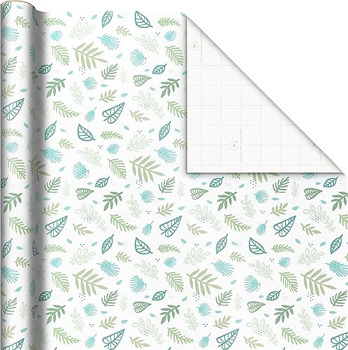 Miniatura 5 de Hallmark Rollos de papel de regalo para baby shower, animales, gingham gris, arco iris (juego de 3 rollos 60 pies cuadrados total) para baby