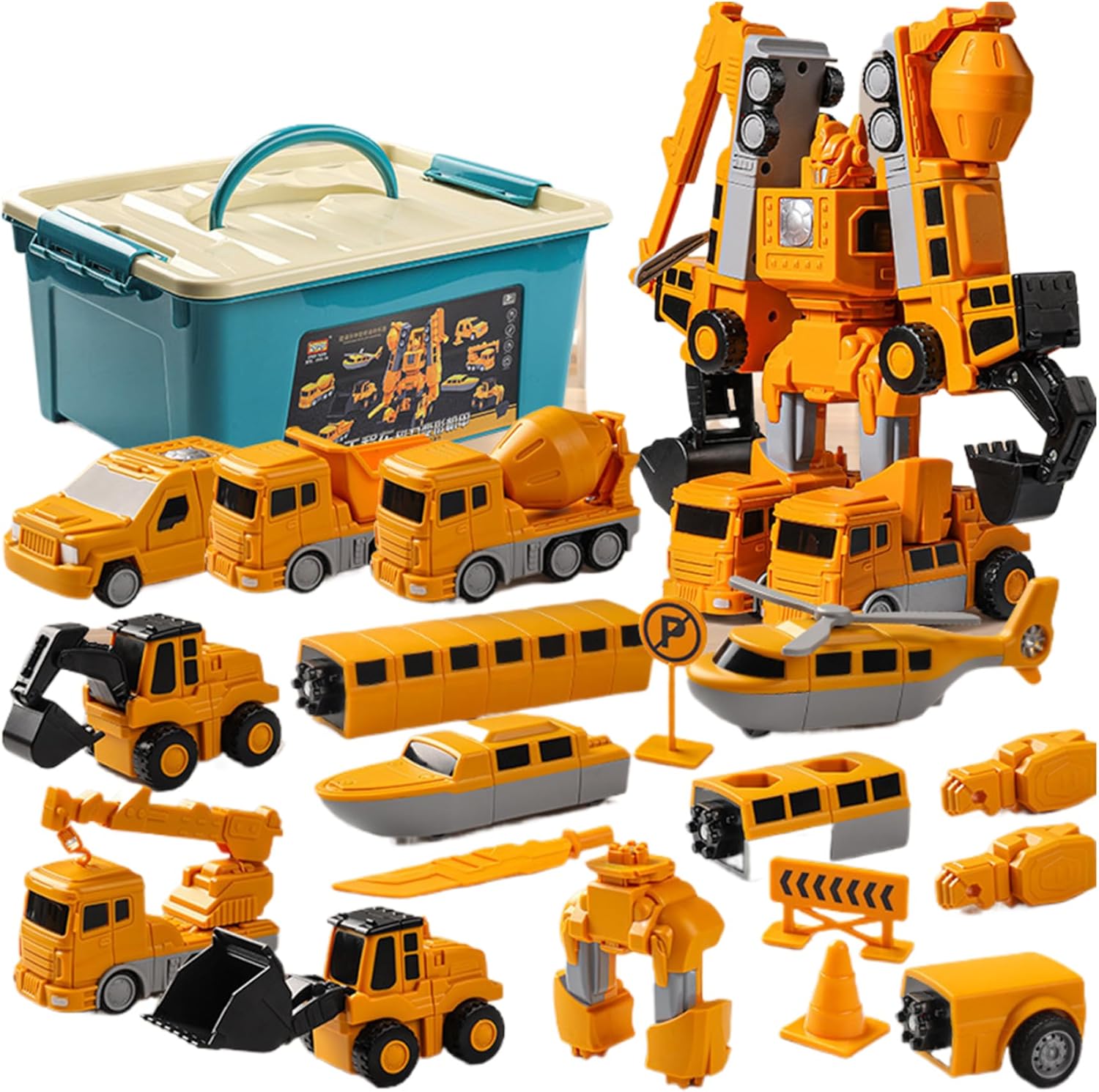 Engineering Toys for Kids 2+ 35PCS/Set Assembled Magnetic Transforming Toys Plastic Magnetic Cars Educational Car Toy