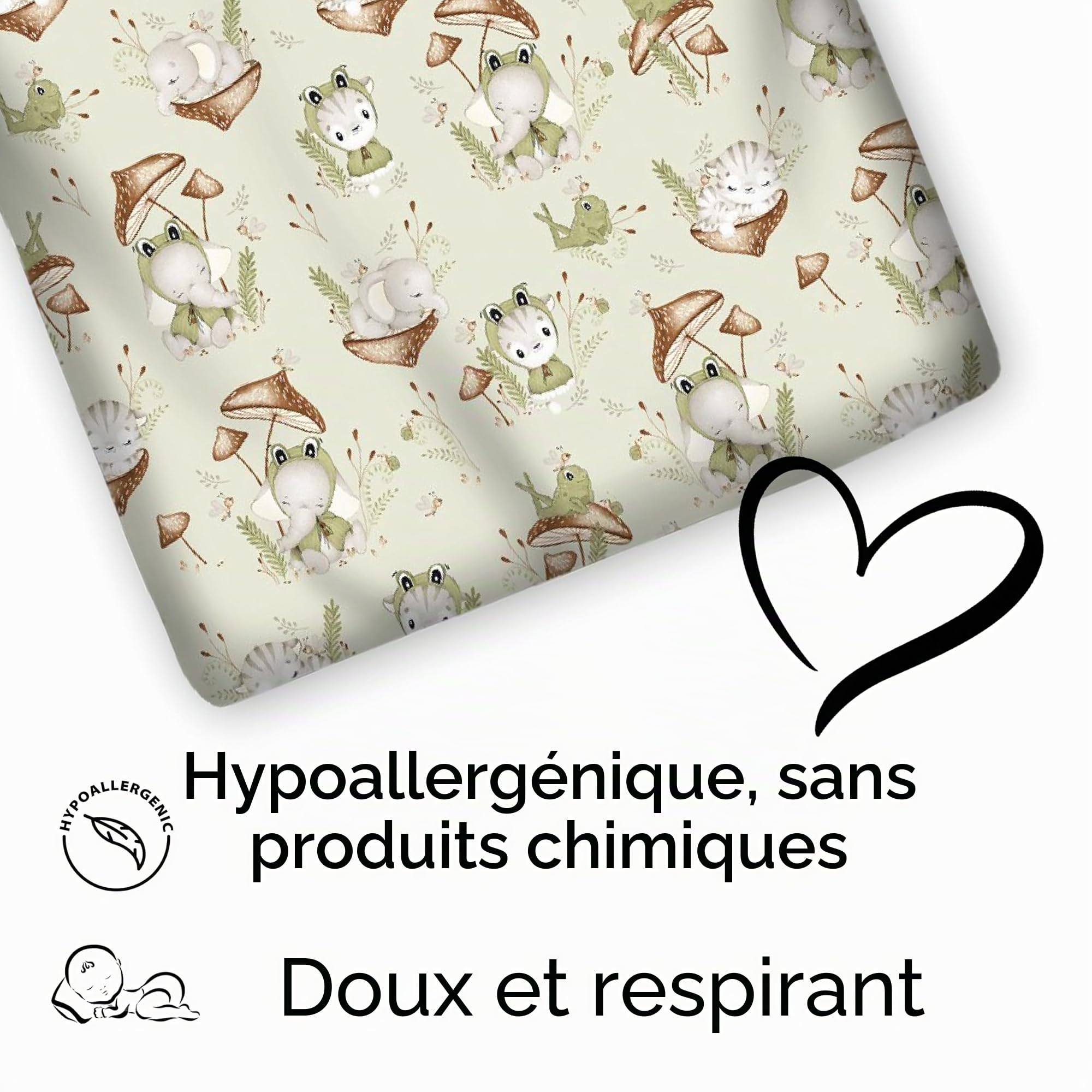 PinkZebra Parure de lit pour bébé et enfant : Couverture 100 x 135 cm + Oreiller 40 x 60 cm, Parure de lit pour bébé en 100% coton, Certifiée Öko-Tex Standard 100 avec fermeture éclair, Fabriquée dans