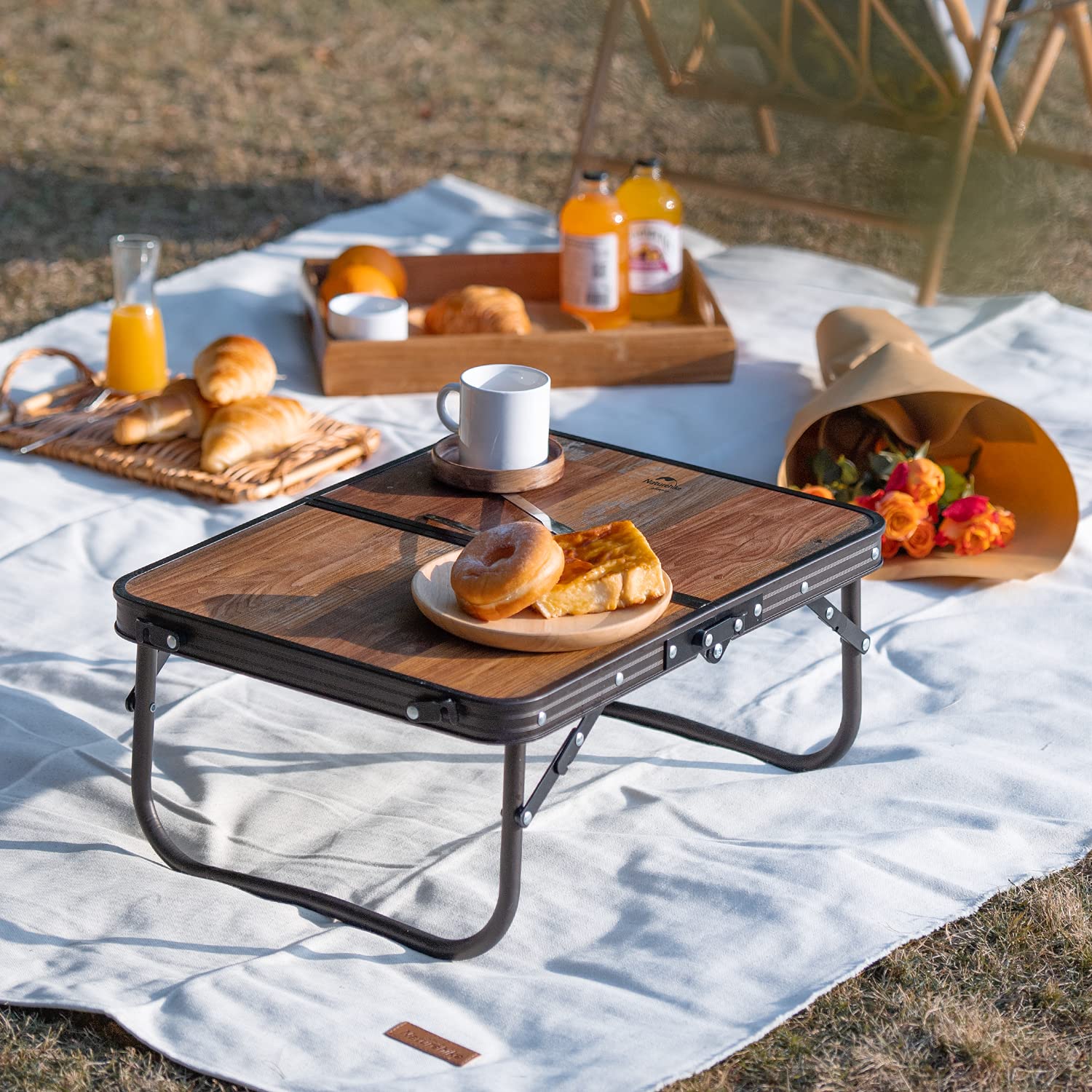 Table De Camping Plante Naturehike - Aluminium 570g, 41x29cm - Ultra Légère Pour Randonnée, Pique-Nique