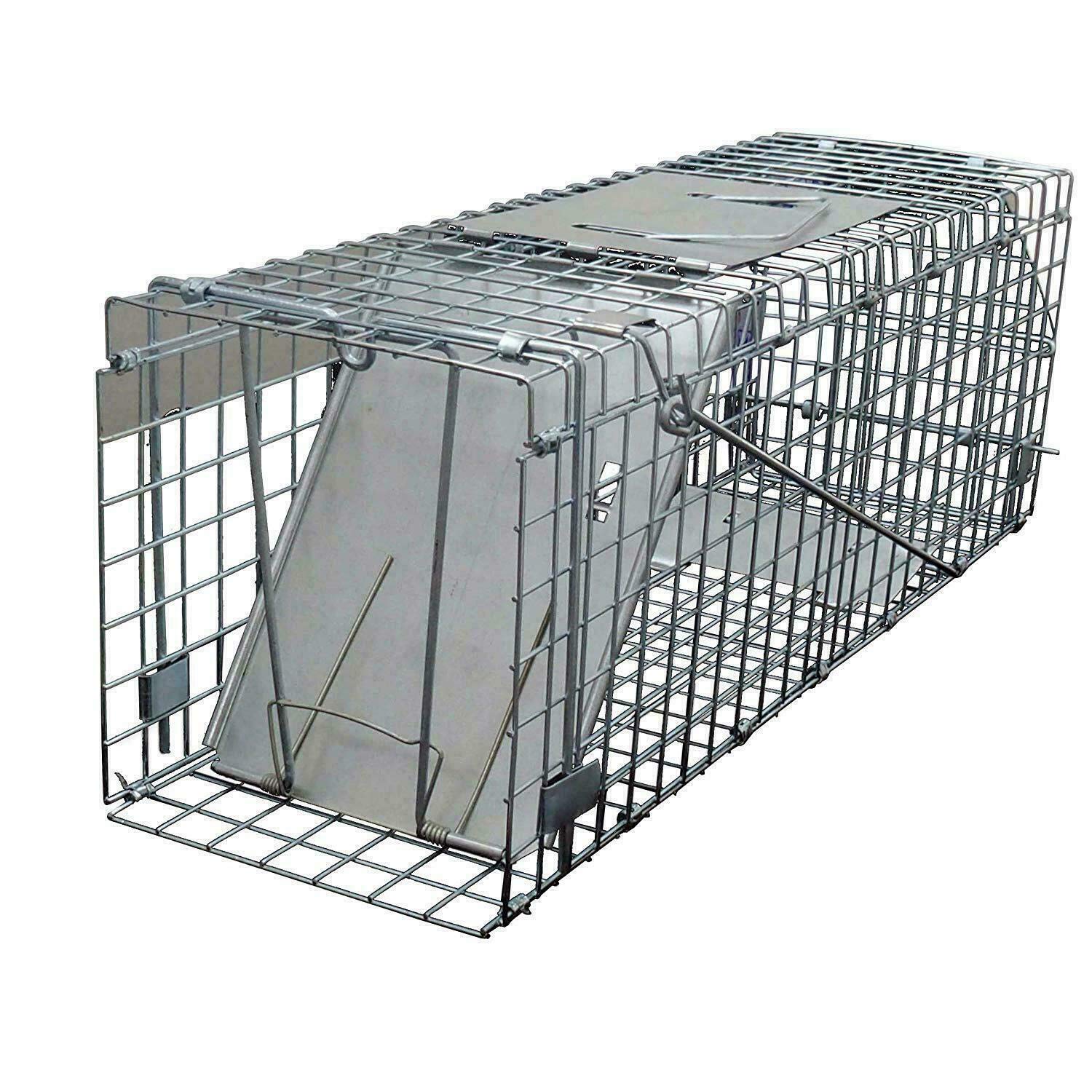 Autofather Rat and Squirrel Cage Trap, Humane Live Trap Mouse Cage Trap Large for Indoors and Outdoors (Easy to Bait and Set, Long-Lasting Galvanised Mesh)