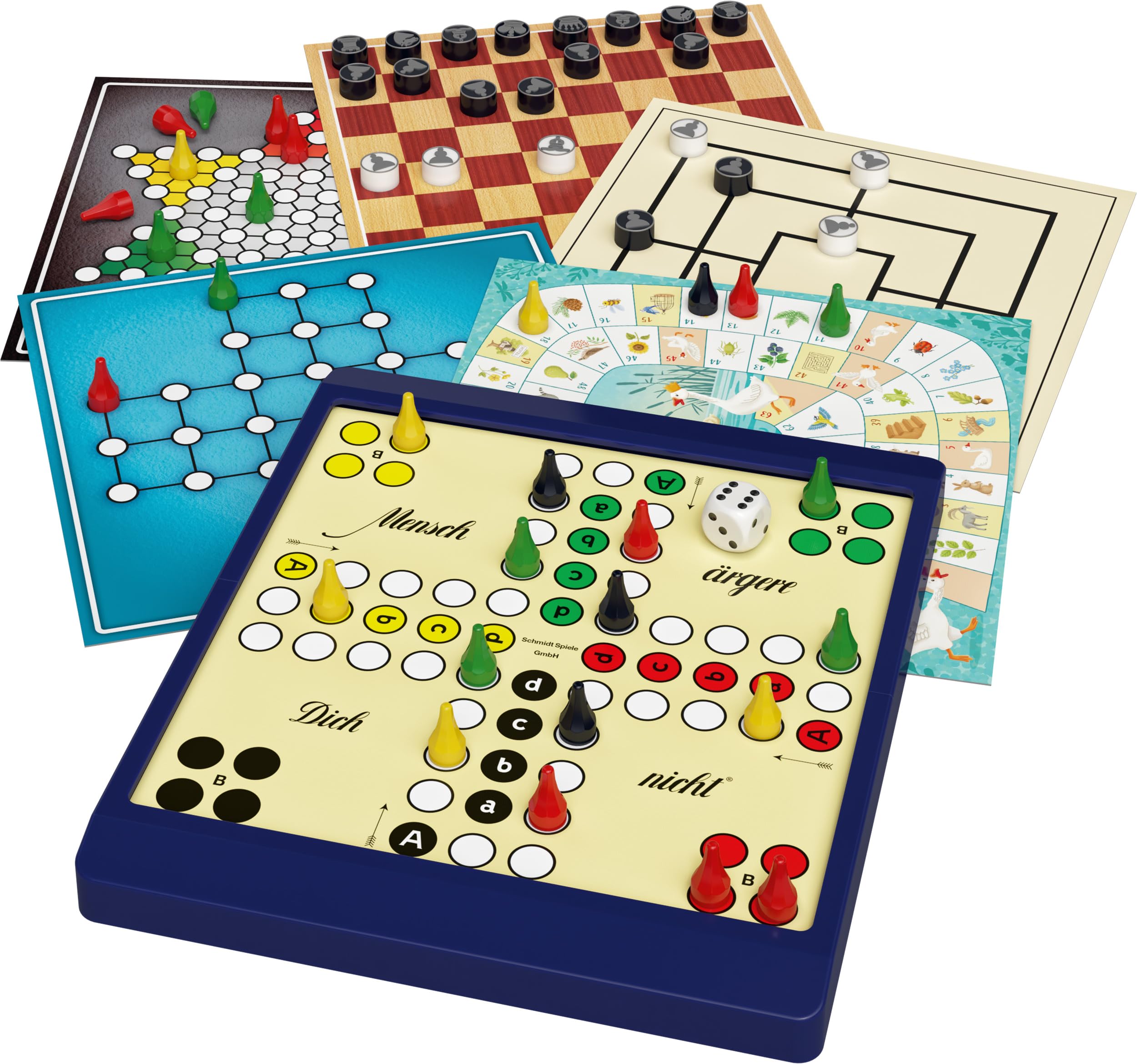 8 Reise-Spiele, magnetisch: Für 1-4 Spieler