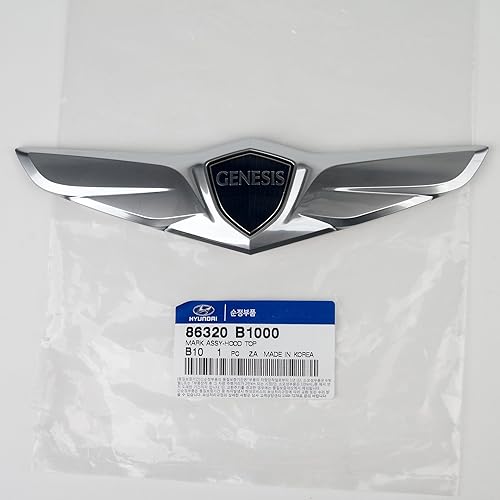 Miniatura 2 de HYUNDAI Genesis Sedán Capucha Negro Plata Emblema