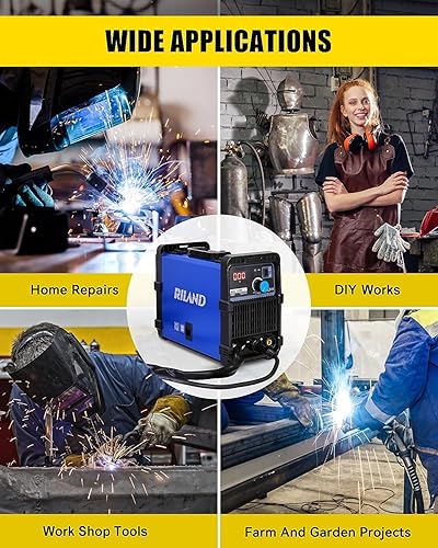 Miniatura 7 de Soldador MIG 135A 110V Flux Core MIGLift TIGStick Máquina de soldadura 3 en 1, equipo de soldadura sin gas portátil IGBT inversor, diseño portátil y