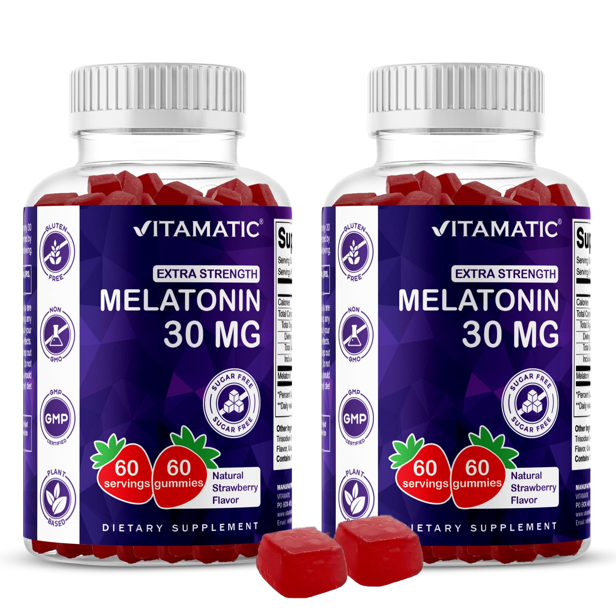 Vitamatic Sugar Free Melatonin 30mg Gummies