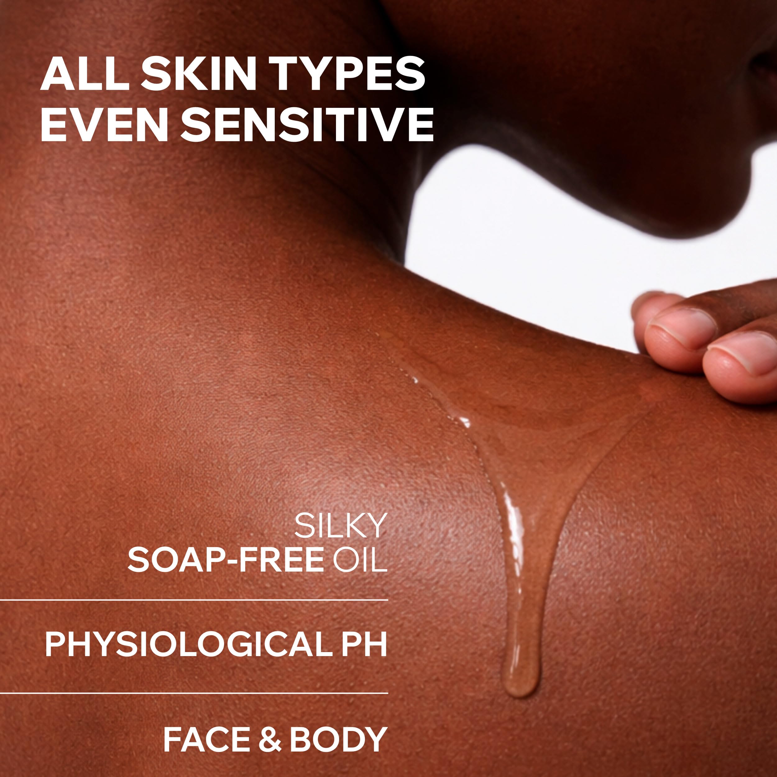 Uriage Derm-Phy Olejek do prysznica 1L - Mycie twarzy i ciała - Sucha i wrażliwa skóra - Oczyszcza, odżywia, zapobiega suchości - 25% gliceryna i dodatkowo wzbogacone składniki - Fizjologiczny pH