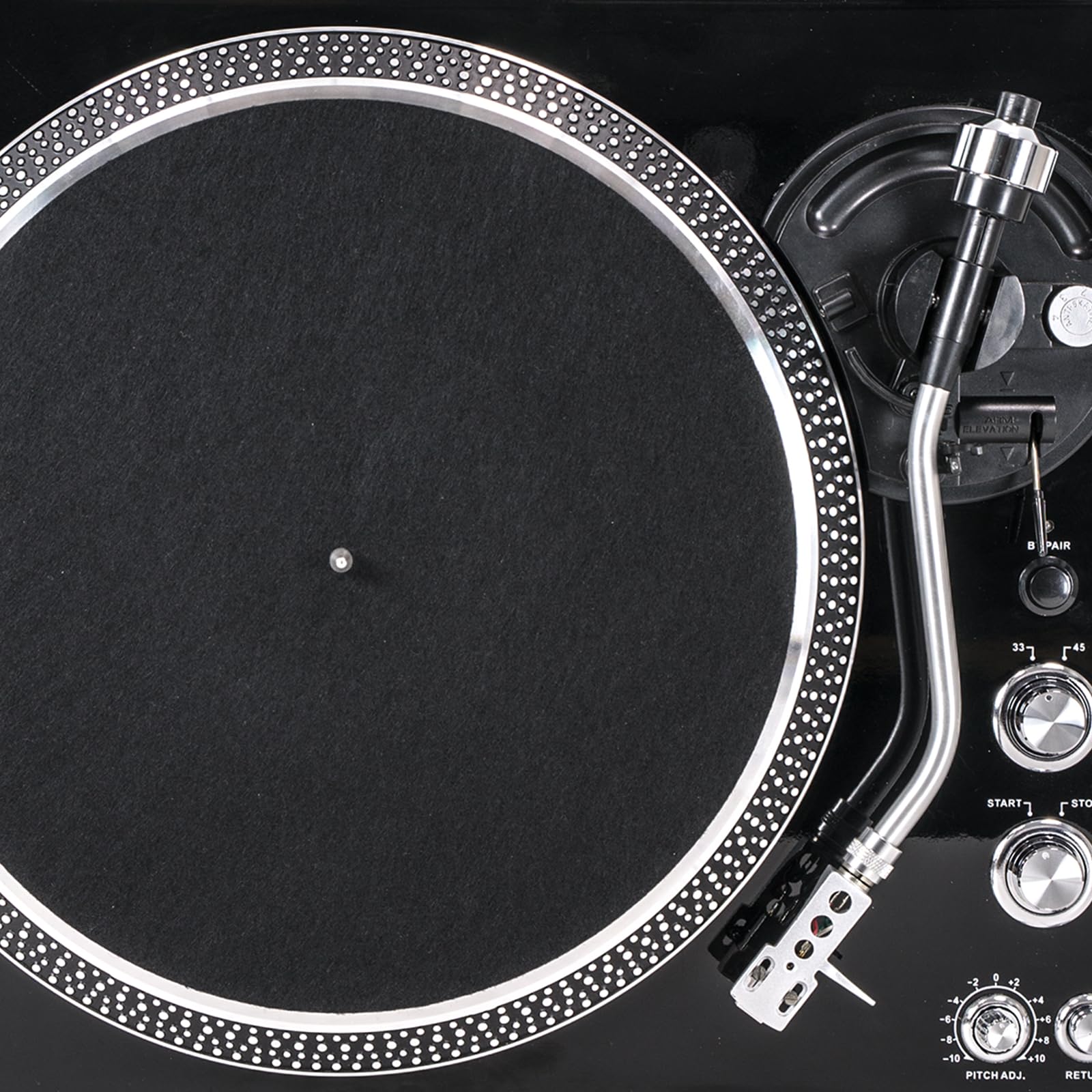 2 Pieces Record Player Mat,Turntable Platter Mat,Turntable Slipmat Pad,Vibration Reduction Static Resistant Rubber Platter Slipmat for 12 Inch Record Player