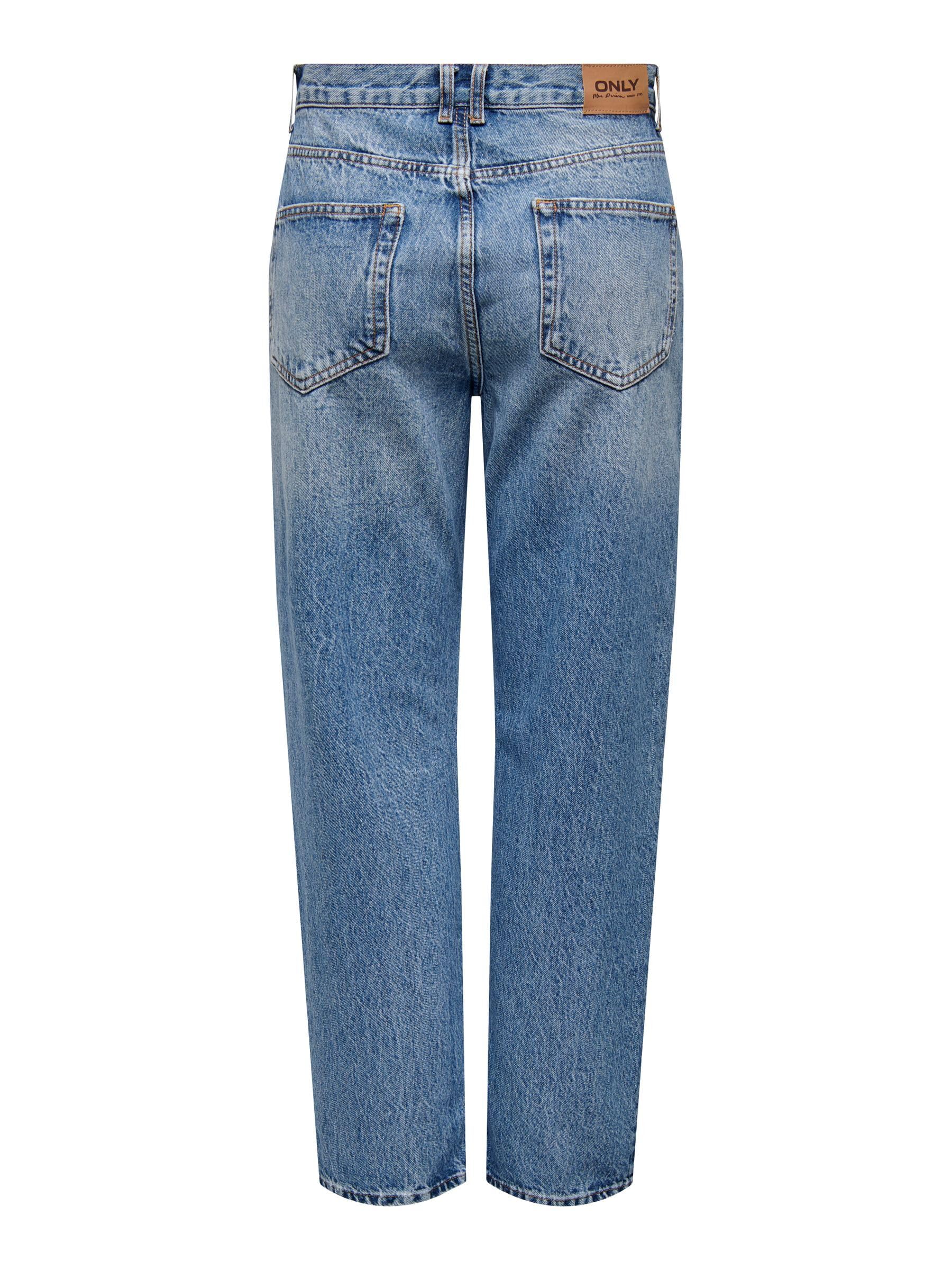 ONLY Female Straight-Fit Jeans ONLROBYN Hohe Taille Gerade geschnitten Jeans