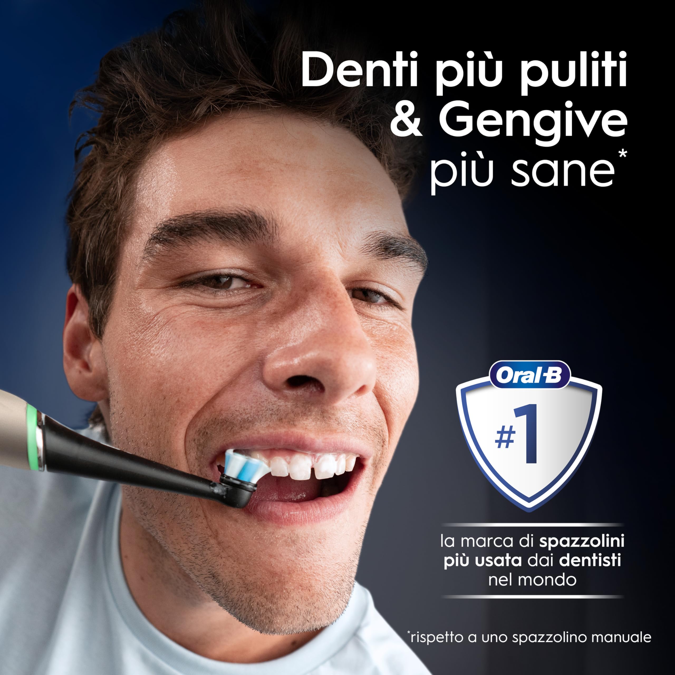 Oral-B iO 10 Spazzolino Elettrico, Testina di Ricambio, Custodia, Lunar Gold - Testina di Ricambio per Spazzolino Elettrico, Ricaricabile, Caricatore Magnetico, Custodia da Viaggio, Pulizia Denti