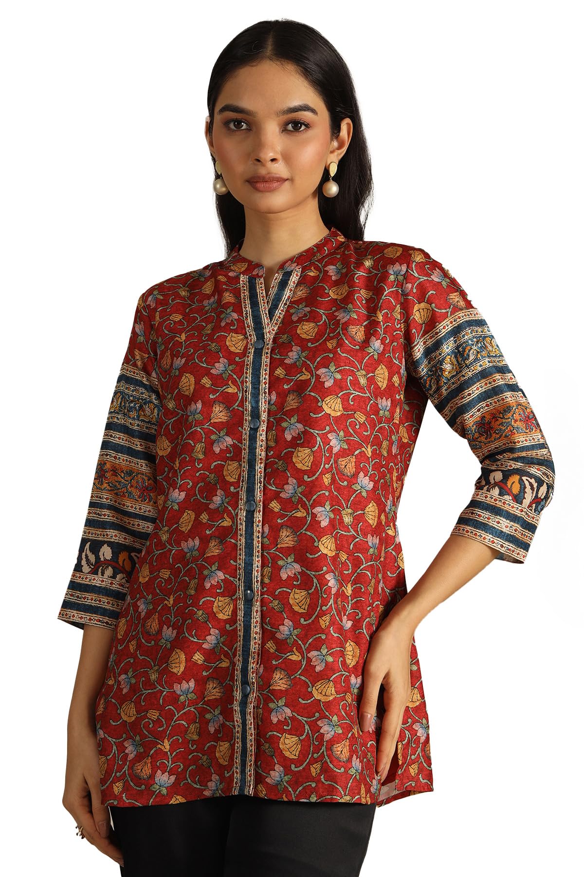 Women's Floral Regular Fit Tunic