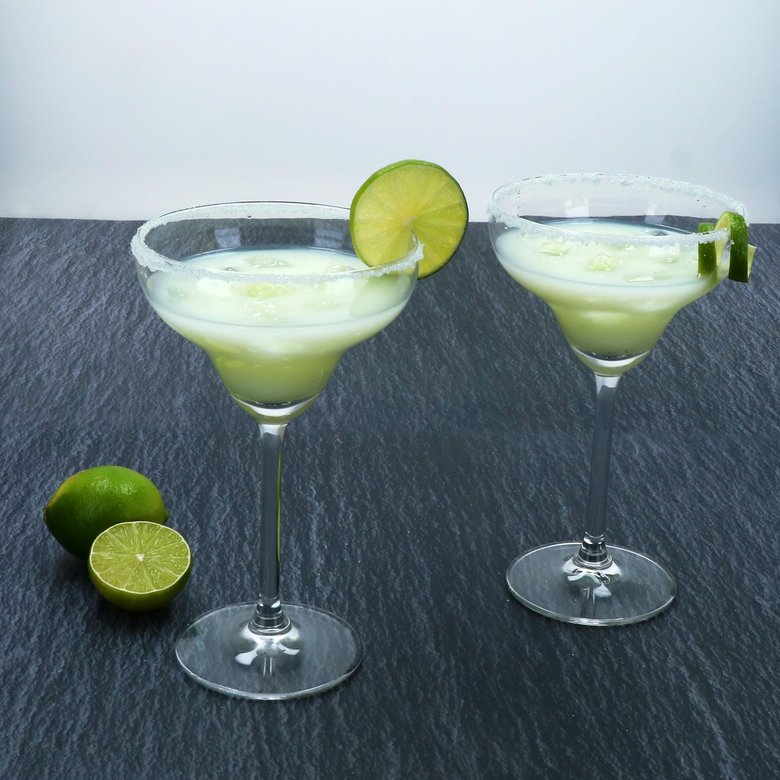 MamboCat Lot de 6 verres à Margarita - Hauteur : 18 cm - Pour 6 personnes - Transparent - Pour boissons glacées, Daiquiri et autres