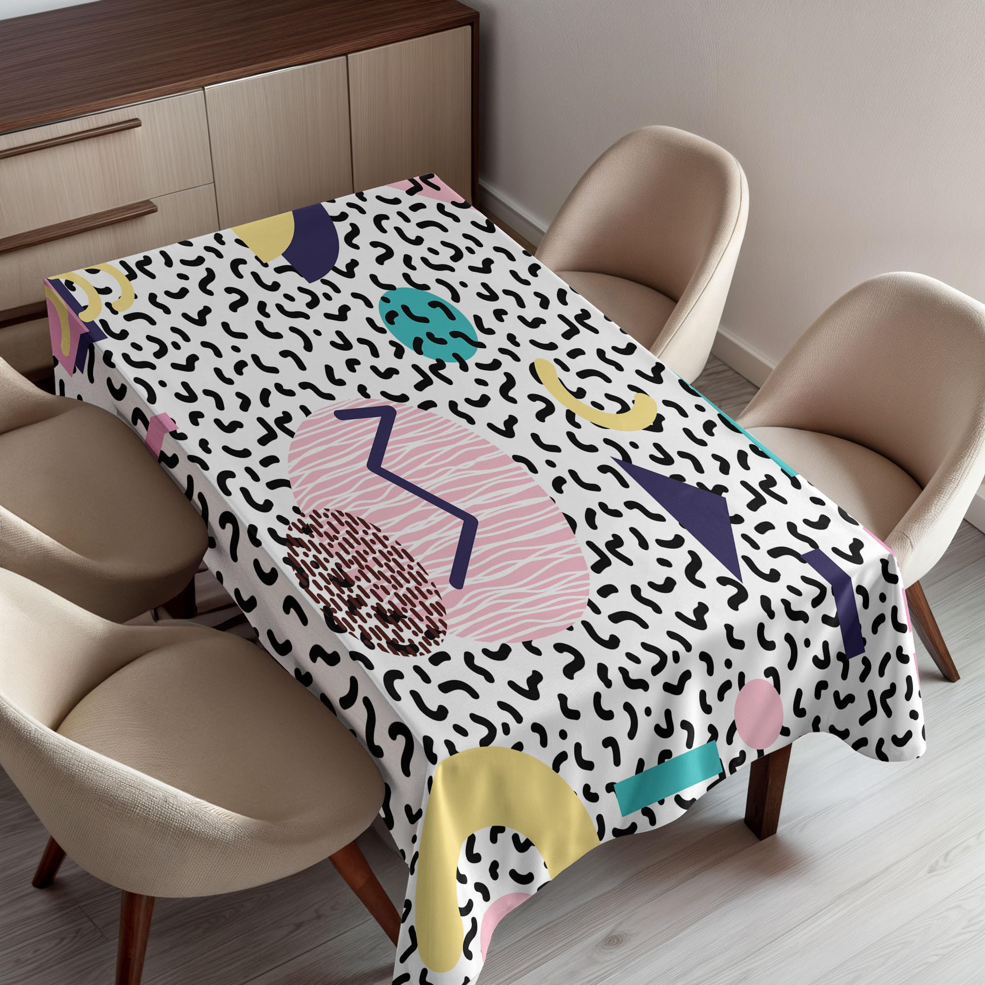 LAURA JAPY Paris テーブルクロス Fiorira un Giardinoビニールテーブルクロスサンド 137x137cm フィオリ